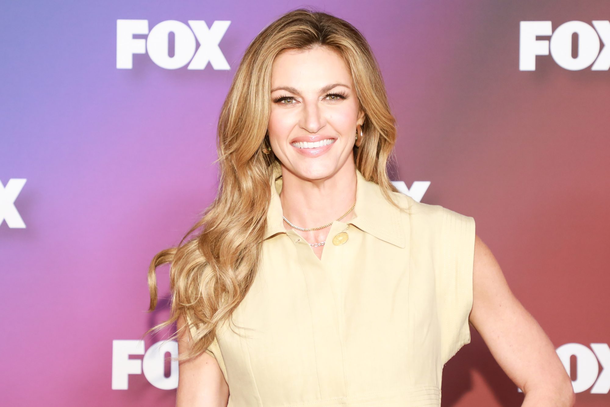 NEW YORK, NEW YORK - MAY 16: Erin Andrews attends the 2022 Fox Upfront on May 16, 2022 in New York City. (Photo by Jason Mendez/WireImage)