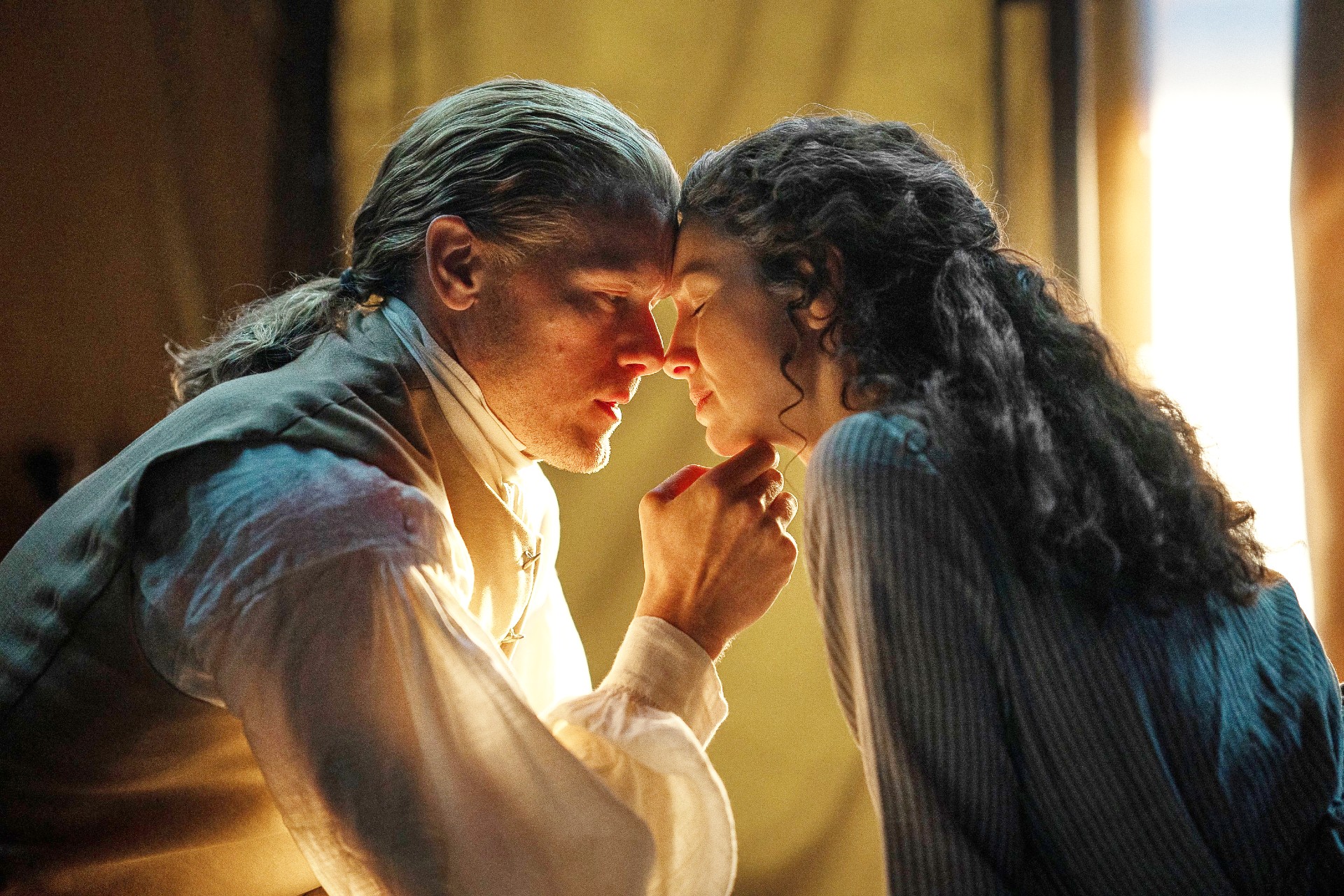 Sam Heughan, Caitriona Balfe in Outlander season 7