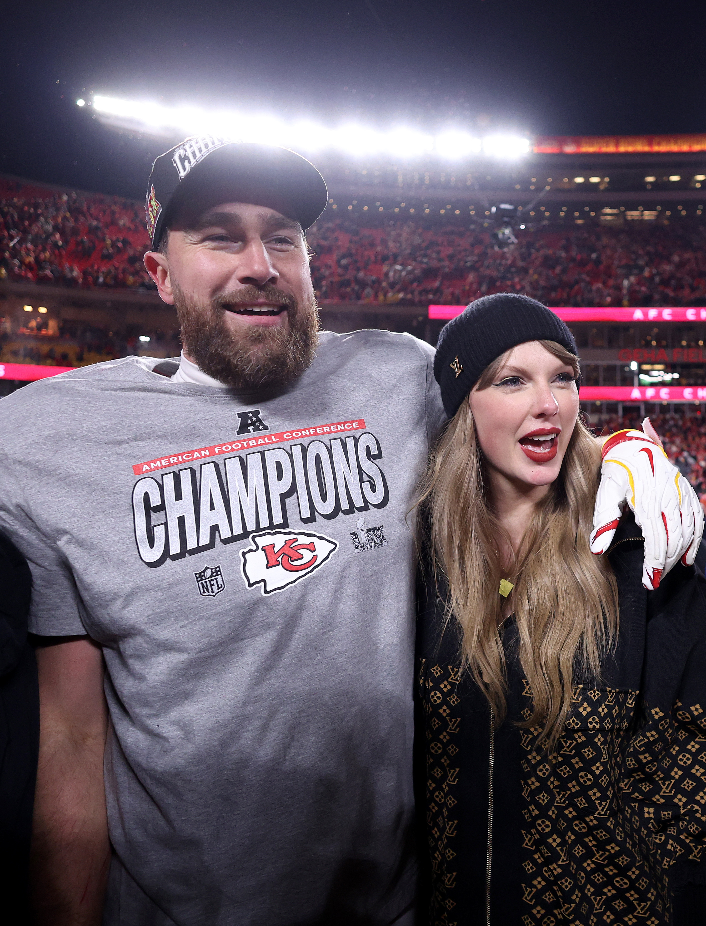 Taylor Swift and Travis Kelce