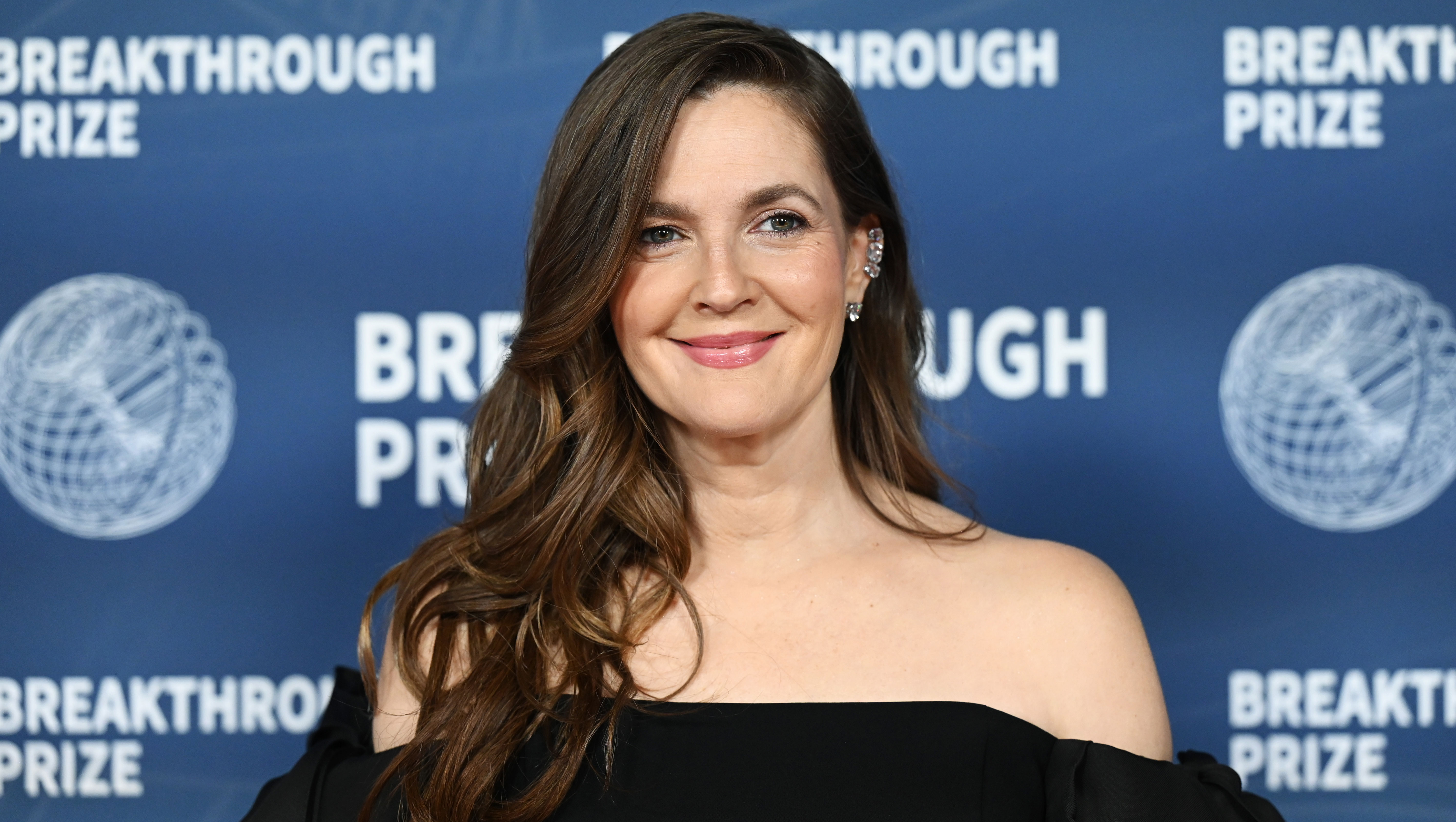 Drew Barrymore at The 11th Breakthrough Prize Ceremony held at Barker Hanger on April 05, 2025 in Santa Monica, California. (Photo by Gilbert Flores/Variety via Getty Images)