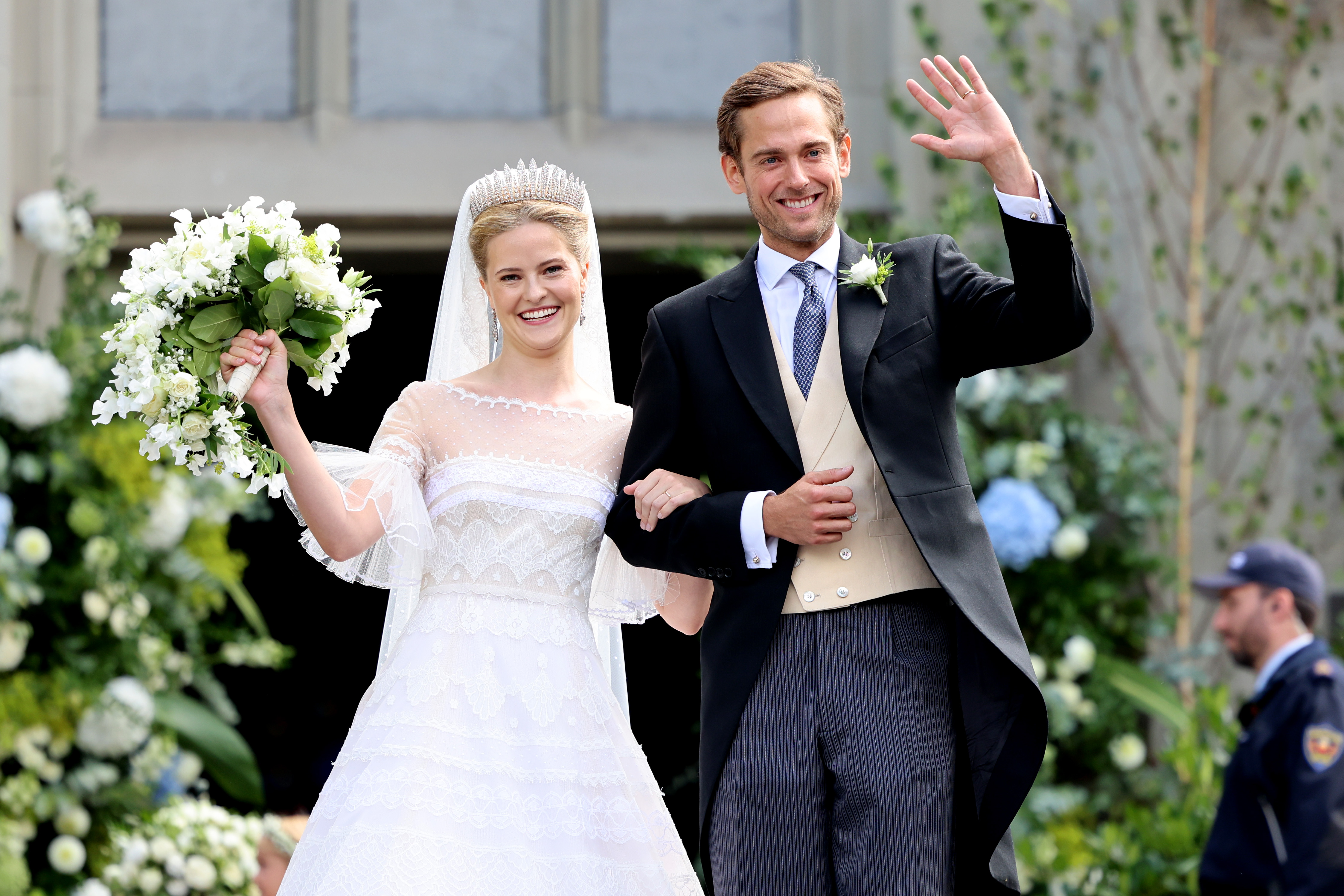 Princesa Marie Caroline de Liechtenstein y Leopoldo Maduro.