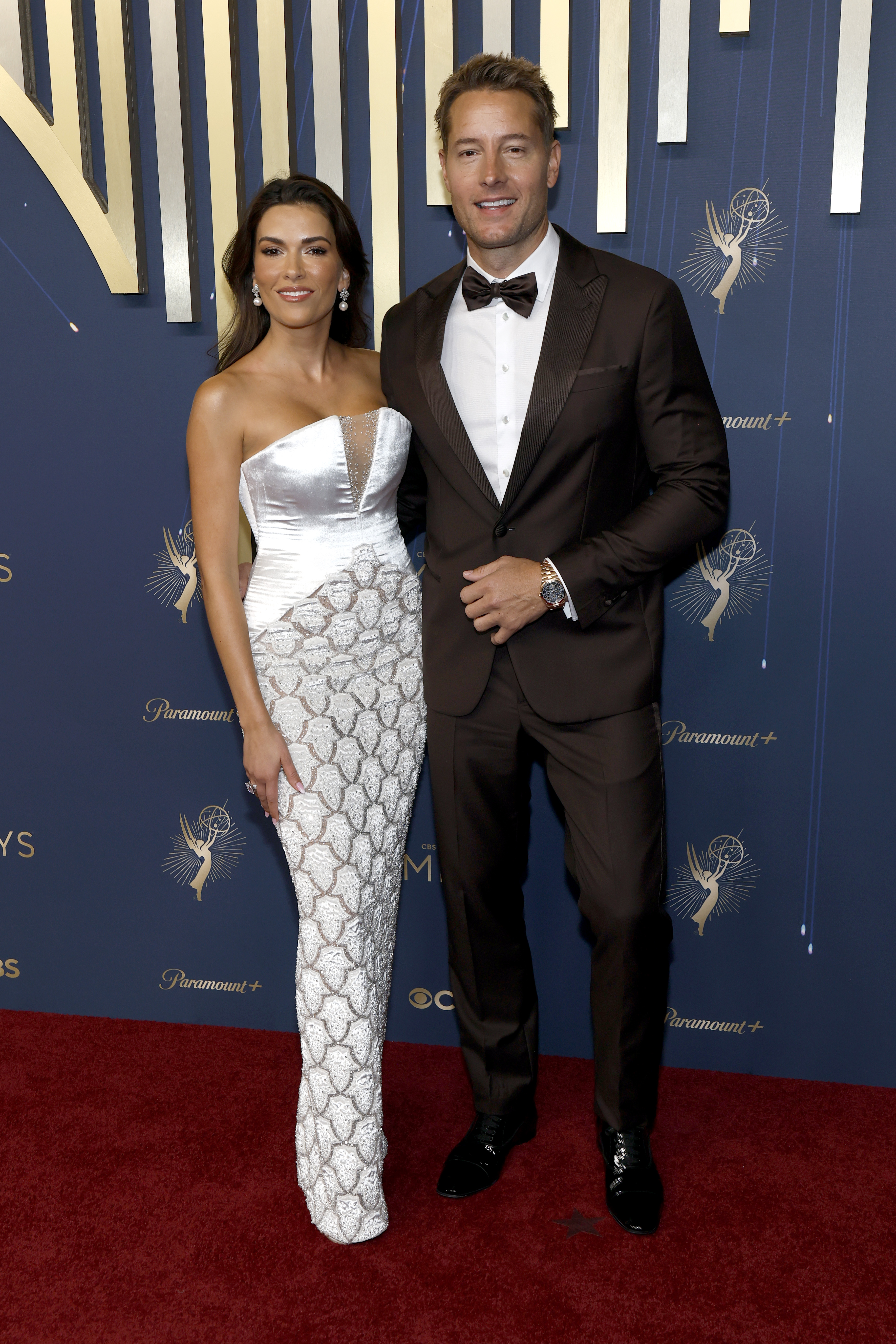 Justin Hartley Looks Better Than Ever With Sofia Pernas on Emmys Red Carpet