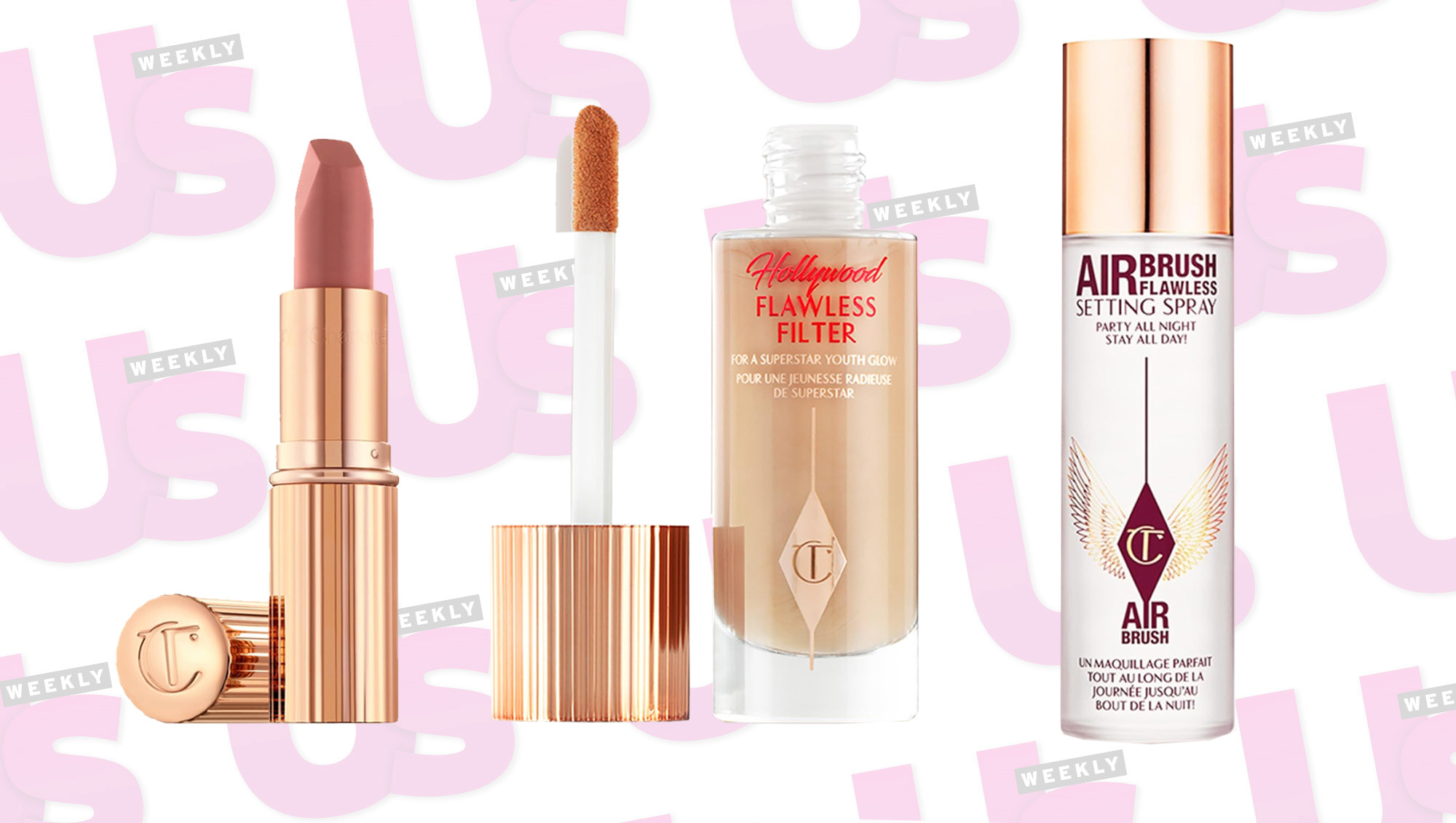 Matte Revolution Lipstick, Hollywood Flawless Filter and Airbrush Flawless Setting Spray