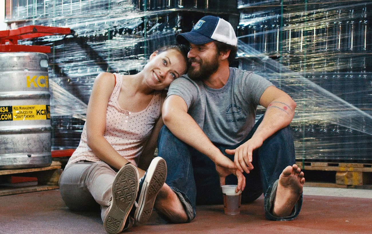 Olivia Wilde and Jake Johnson in Drinking Buddies