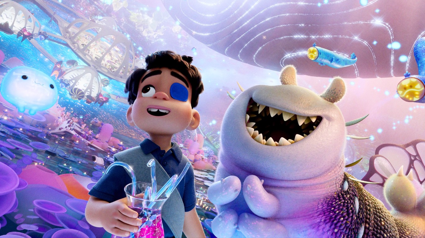 Ooooo (voice: Shirley Henderson), Elio (voice: Yonas Kibreab), Glordon (voice: Remy Edgerly) in Elio