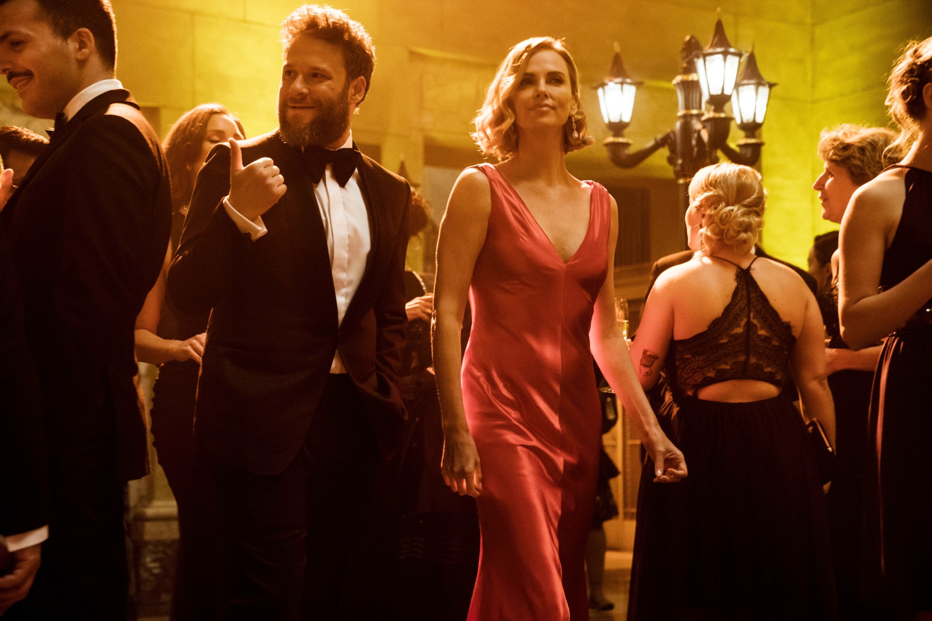 Seth Rogen and Charlize Theron in Long Shot