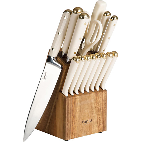 Martha Stewart 16-Piece Knife Block Set