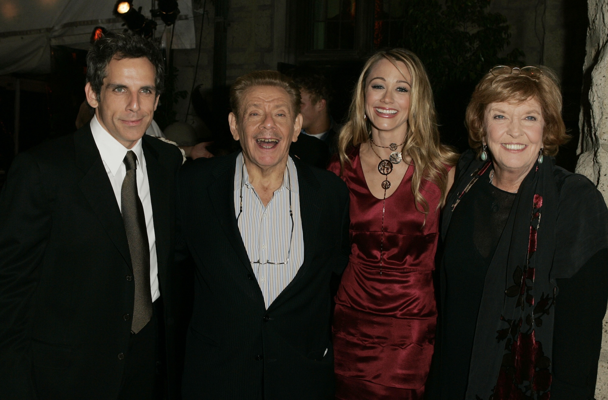 Ben Stiller and Christine Taylor Host a Grand Classics Screening of "Sweet Smell of Success" with YSL at the Playboy Mansion