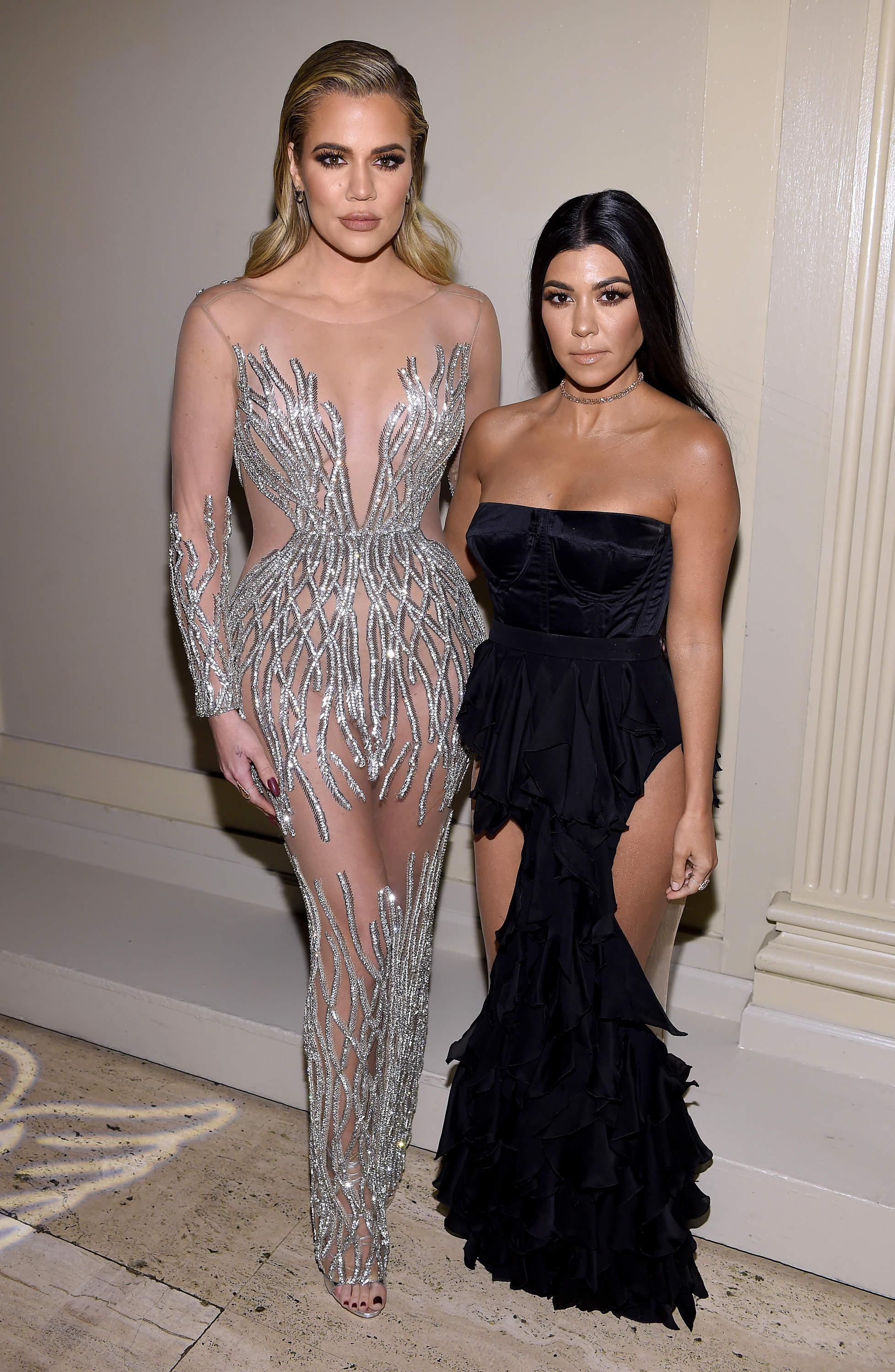 Khloe and Kourtney Kardashian