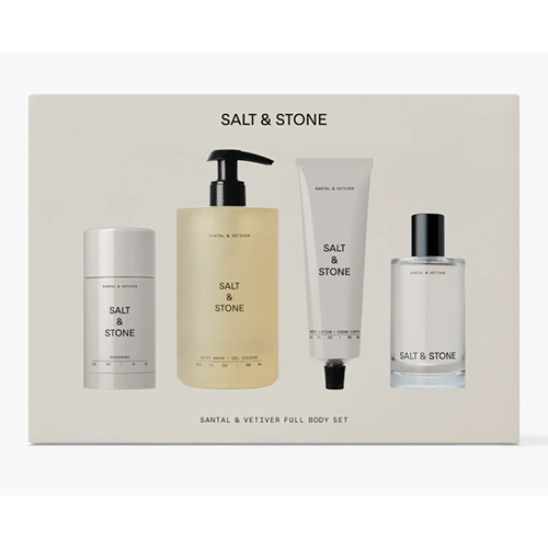 Salt and Stone Santal Vetiver Body Care Ritual Set