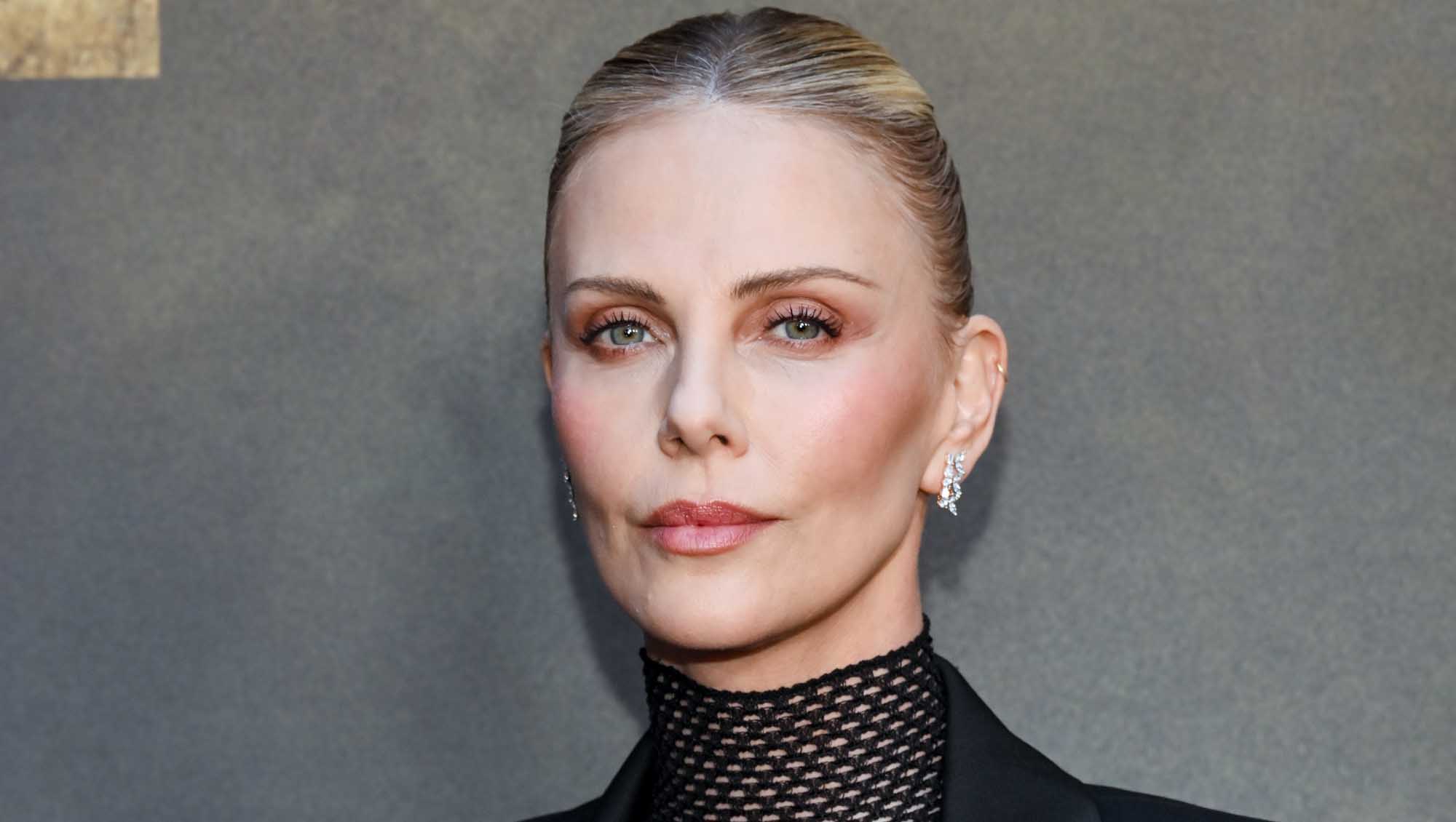 Charlize Theron Leather Moto Jacket