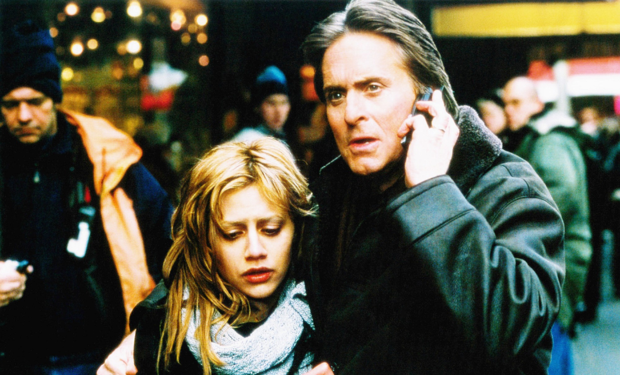 Brittany Murphy and Michael Douglas in Don't Say a Word