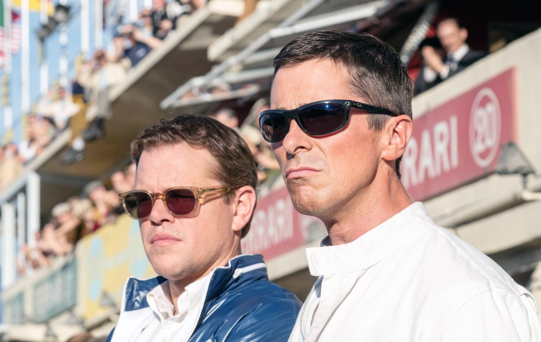 Matt Damon and Christian Bale in Ford v. Ferrari