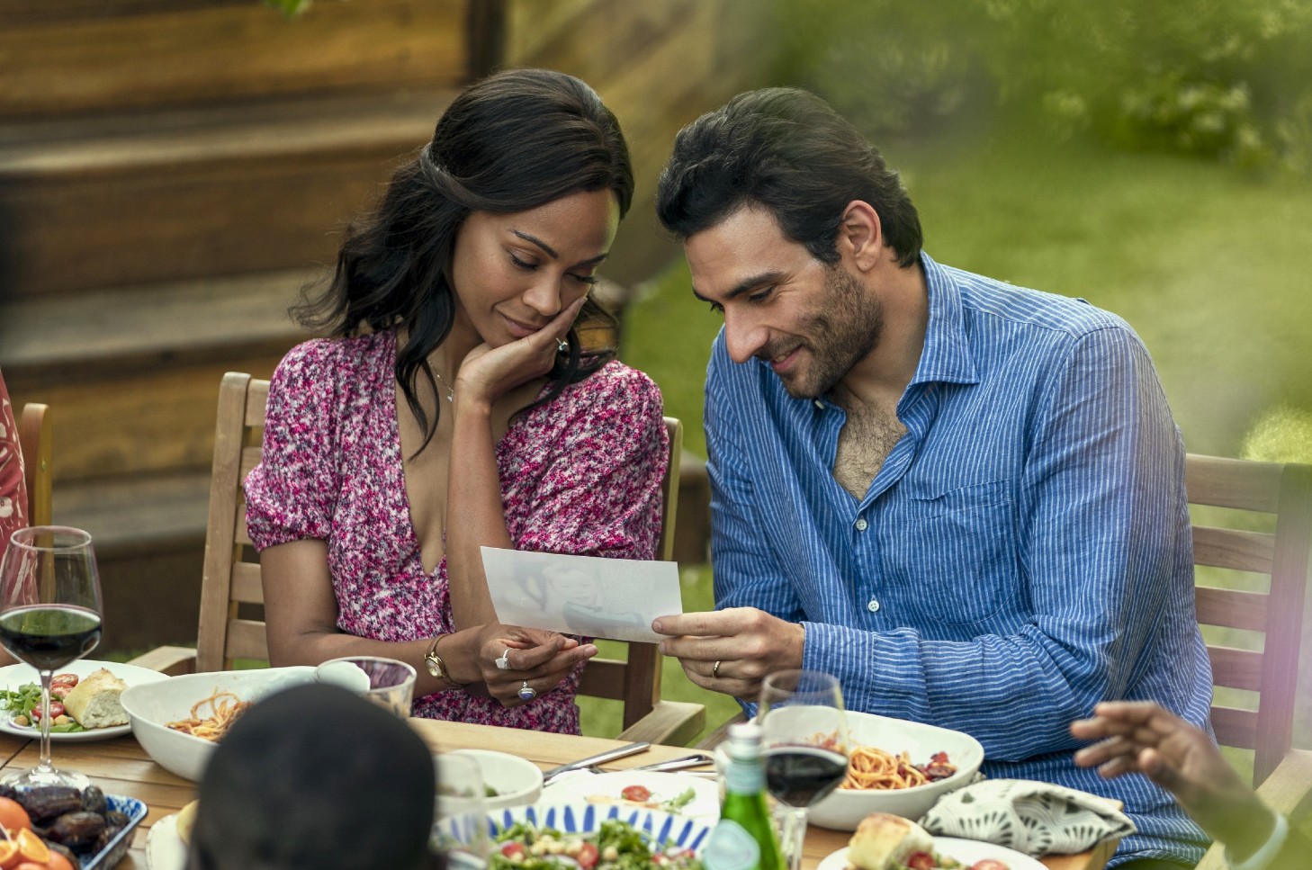 Zoe Saldana, Eugenio Mastrandrea in From Scratch