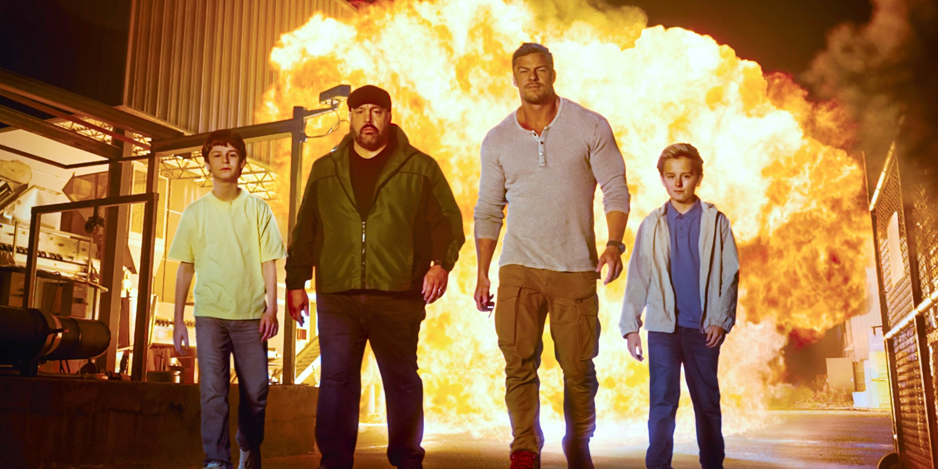 Benjamin Pajak, Kevin James, Alan Ritchson, Banks Pierce in Playdate