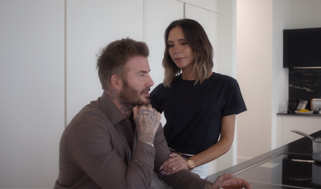 David Beckham and Victoria Beckham in Victoria Beckham