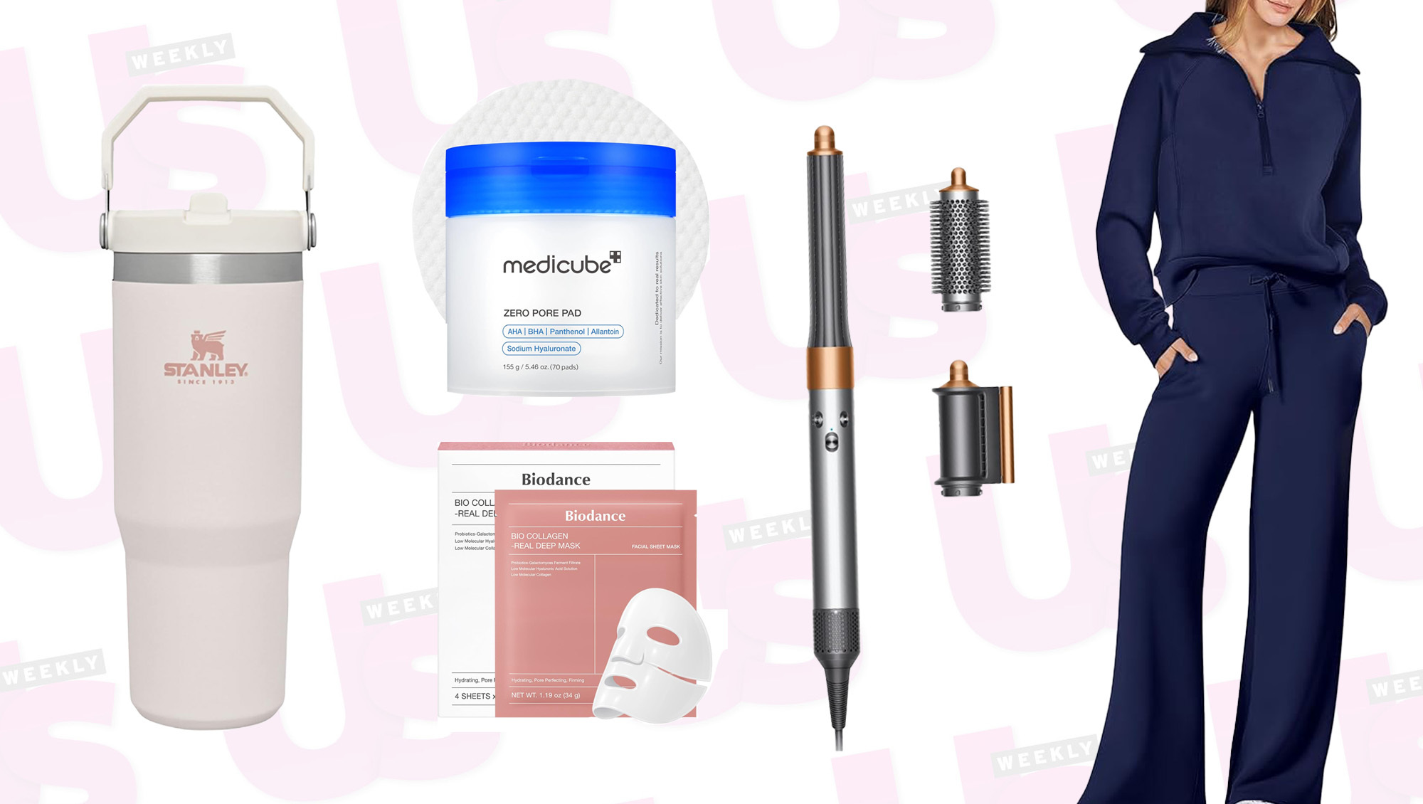 Collage of Amazon editor&rsquo;s picks on sale, including Medicube, Dyson, and more