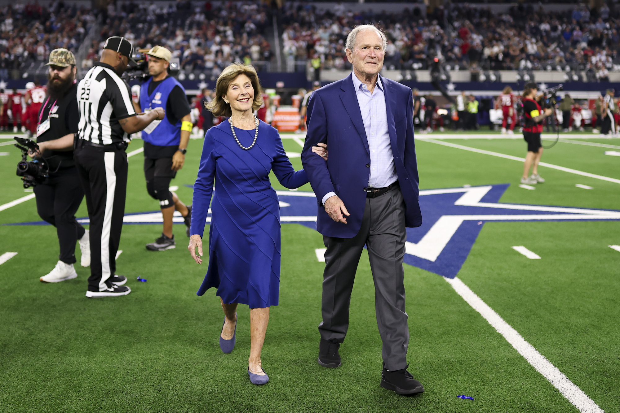 GettyImages-2244896763 George W. Bush Laura Bush 2025