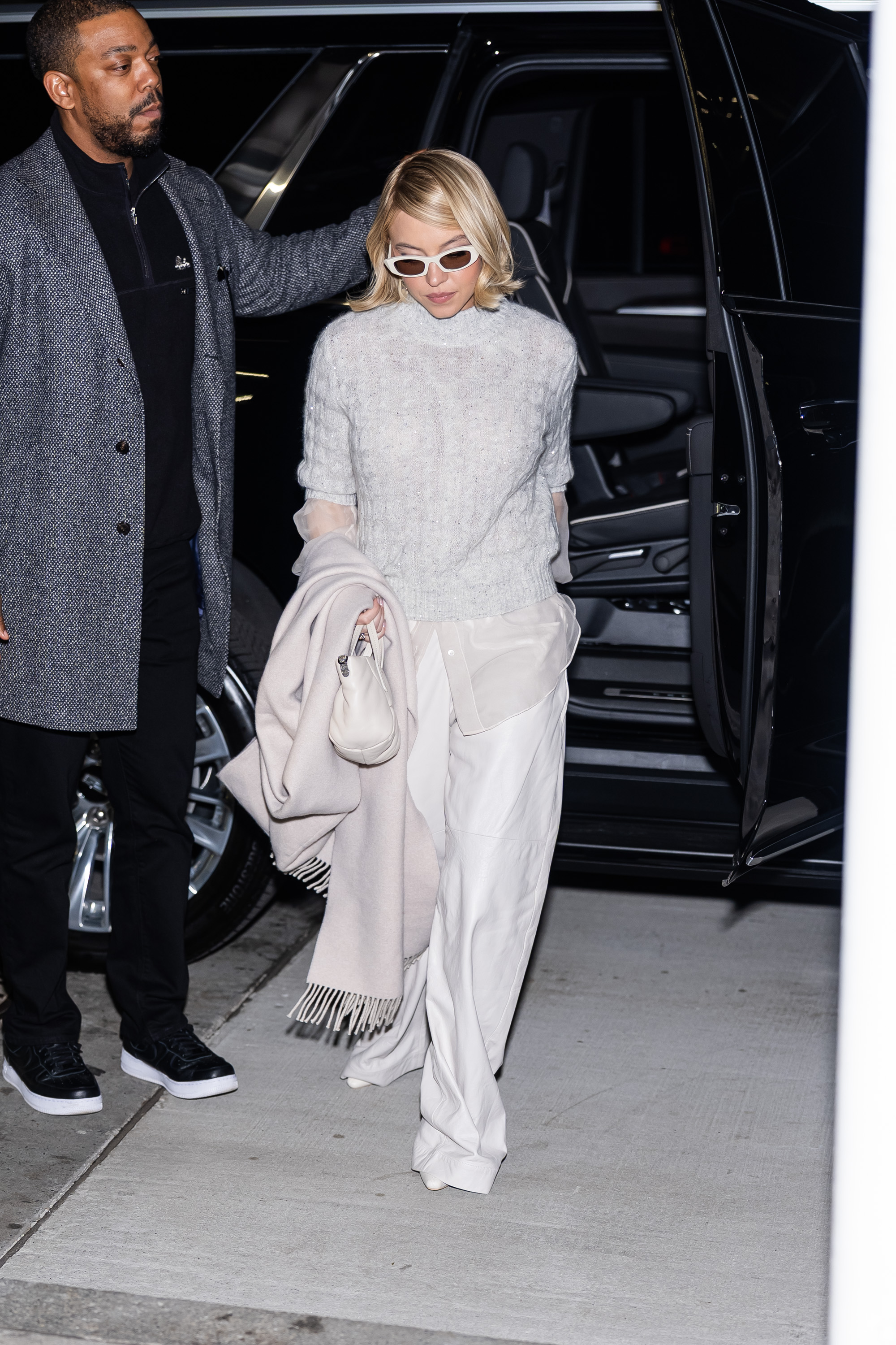 Sydney Sweeney is seen in SoHo on November 05, 2025 in New York City.