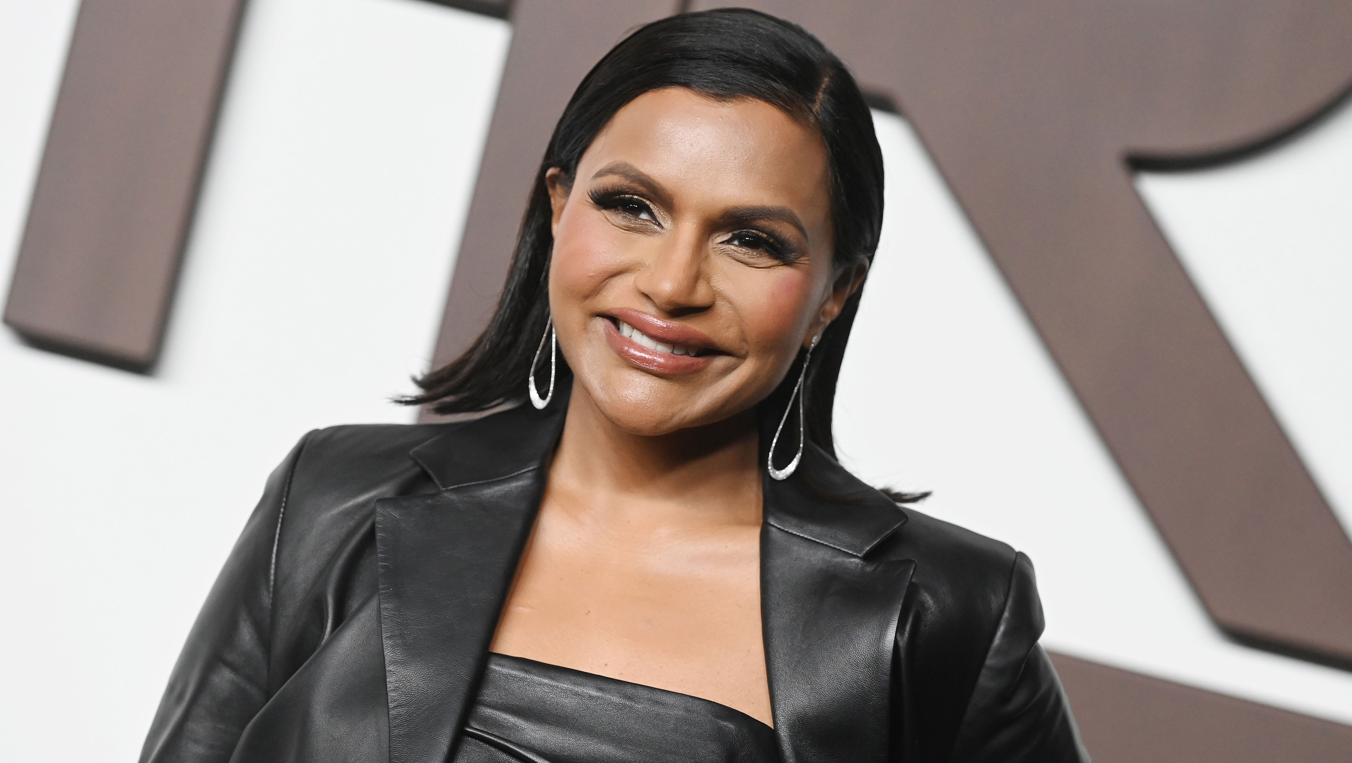 Mindy Kaling at the Ralph Lauren Spring 2024 Ready To Wear Fashion Show at the Brooklyn Navy Yard on September 8, 2023 in Brooklyn, New York. (Photo by Gilbert Flores/WWD via Getty Images)