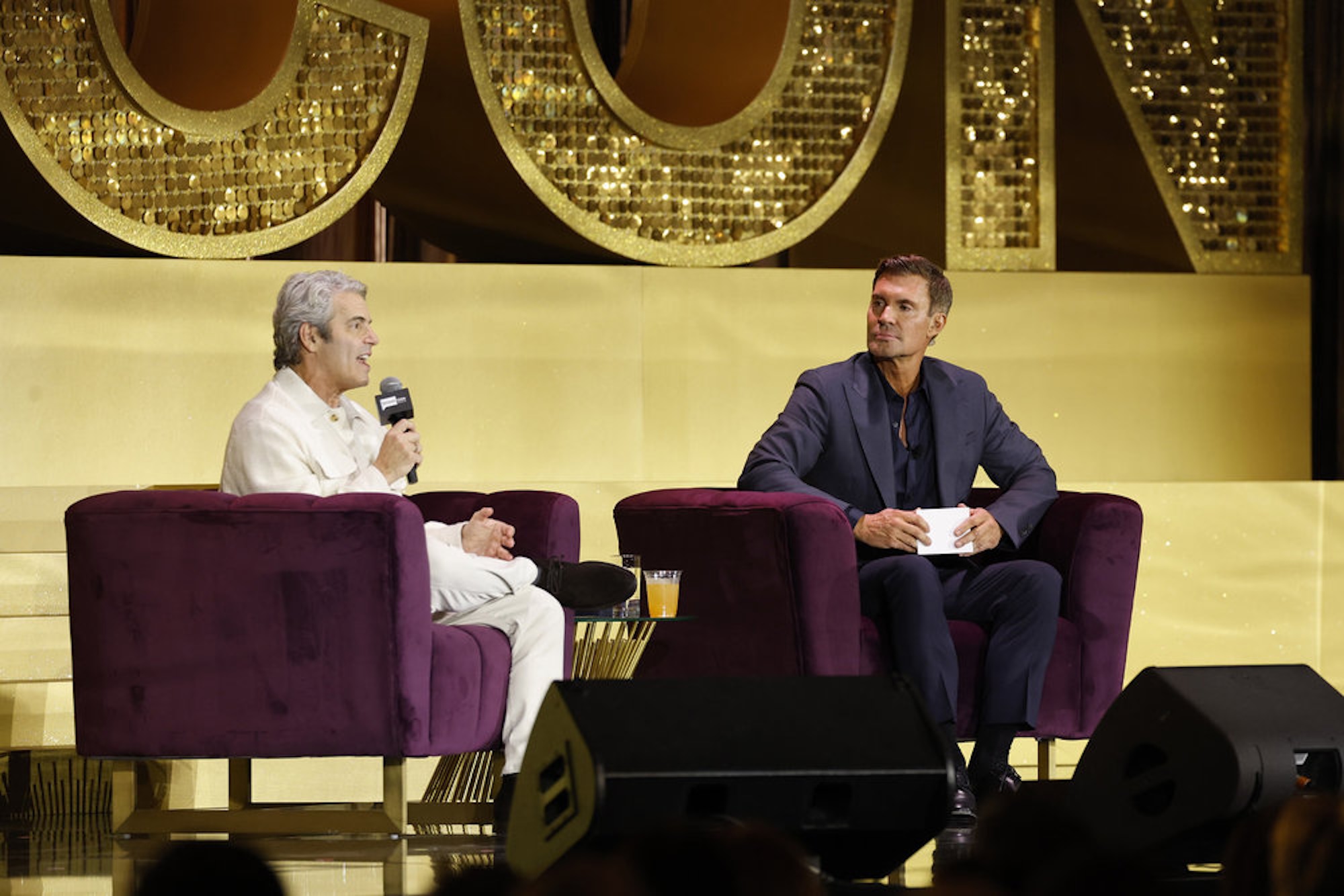 Andy Cohen Deflects Jeff Lewis’ Question About Bravo Paying Housewives Not to Spoil on Their Podcasts