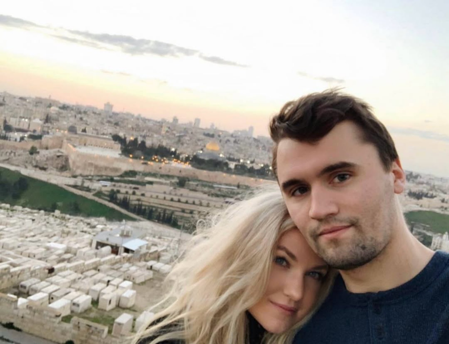 Erika Kirk and Charlie Kirk
