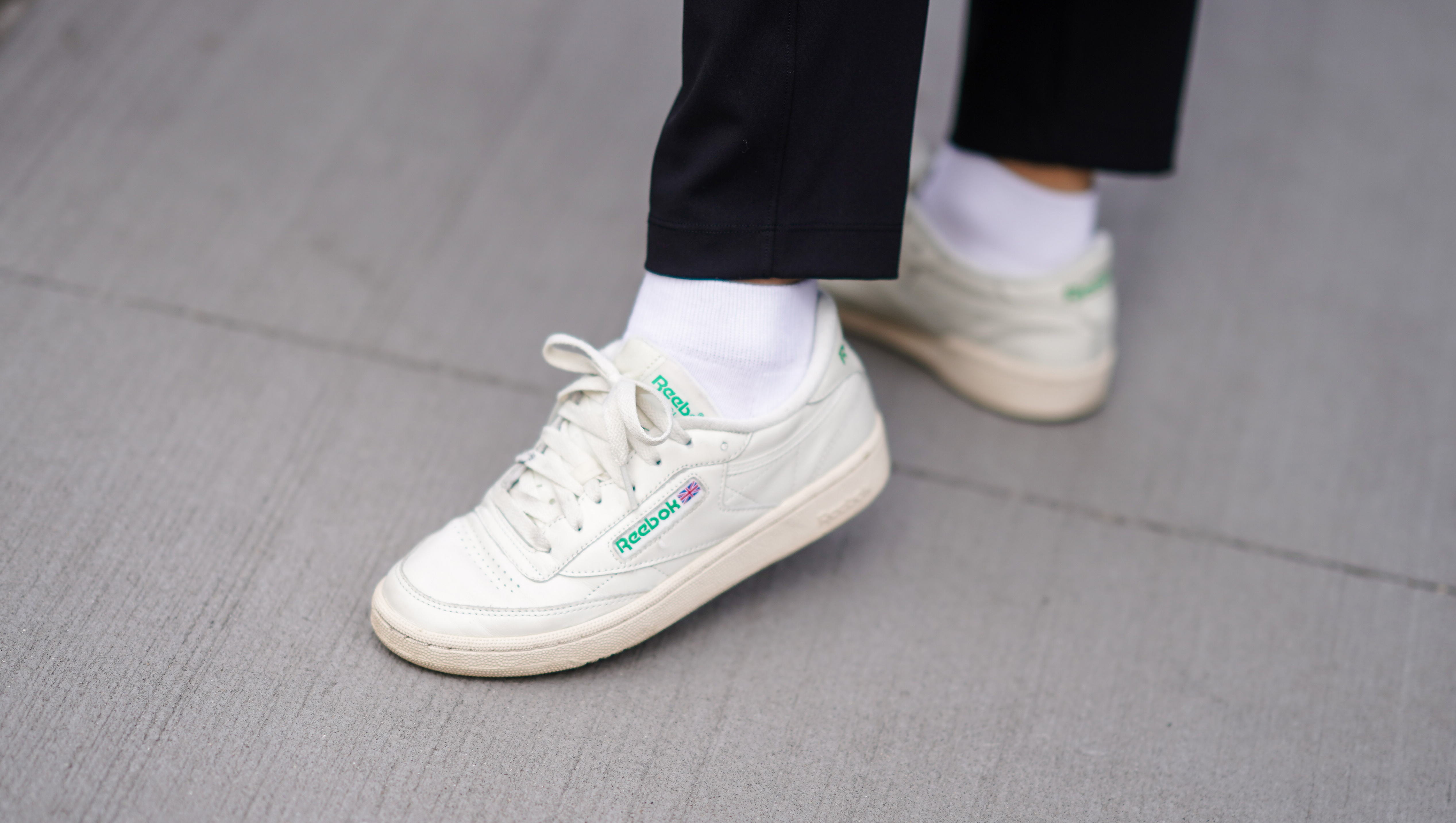 NEW YORK, NEW YORK - FEBRUARY 12: Reebok sneakers are seen, during New York Fashion Week Fall Winter 2020, on February 12, 2020 in New York City. (Photo by Edward Berthelot/Getty Images)