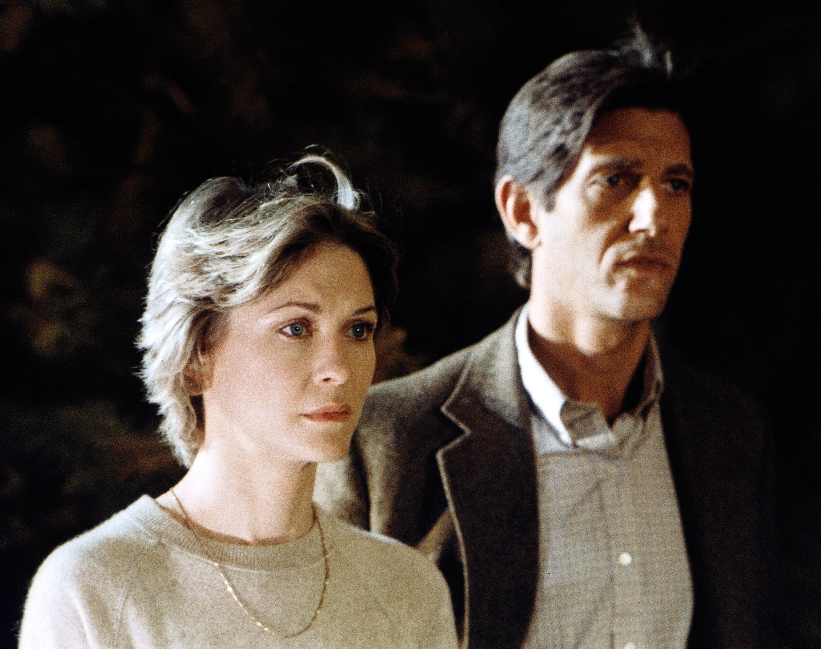 Dee Wallace and Peter Coyote in E.T.