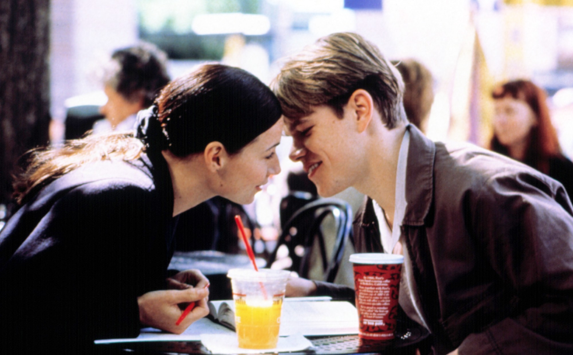 Minnie Driver and Matt Damon in Good Will Hunting