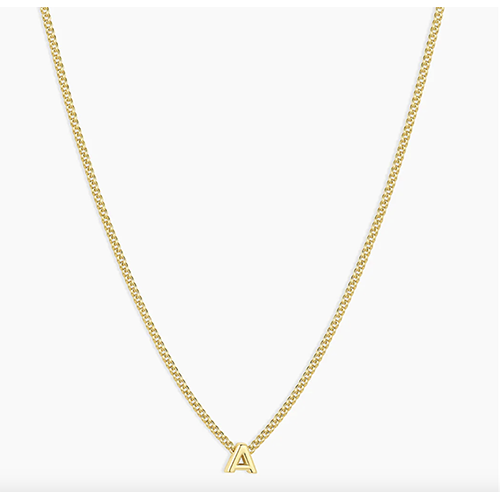 gorjana Wilder Mini Alphabet Necklace