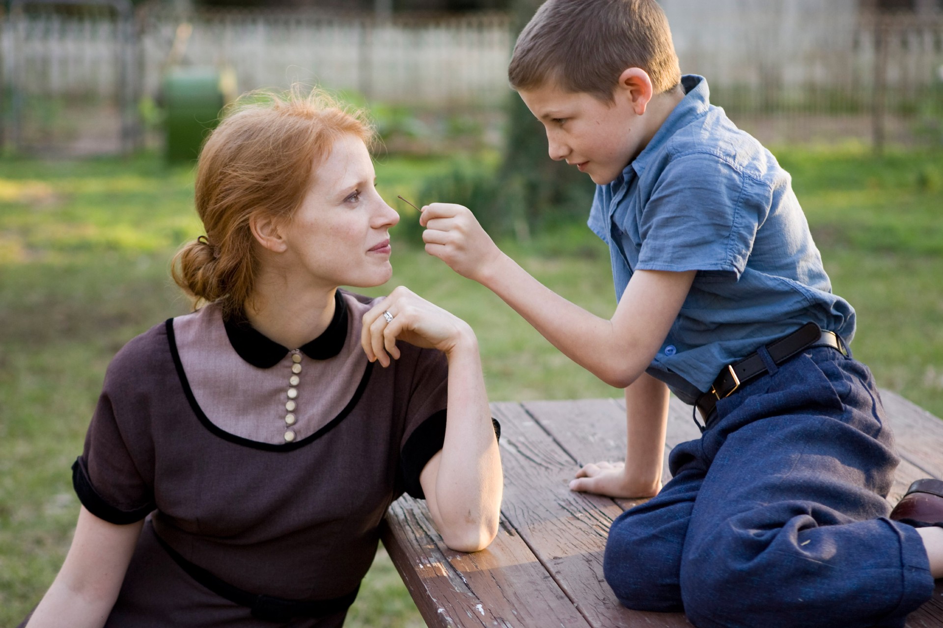 Jessica Chastain and Tye Sheridan in The Tree of Life