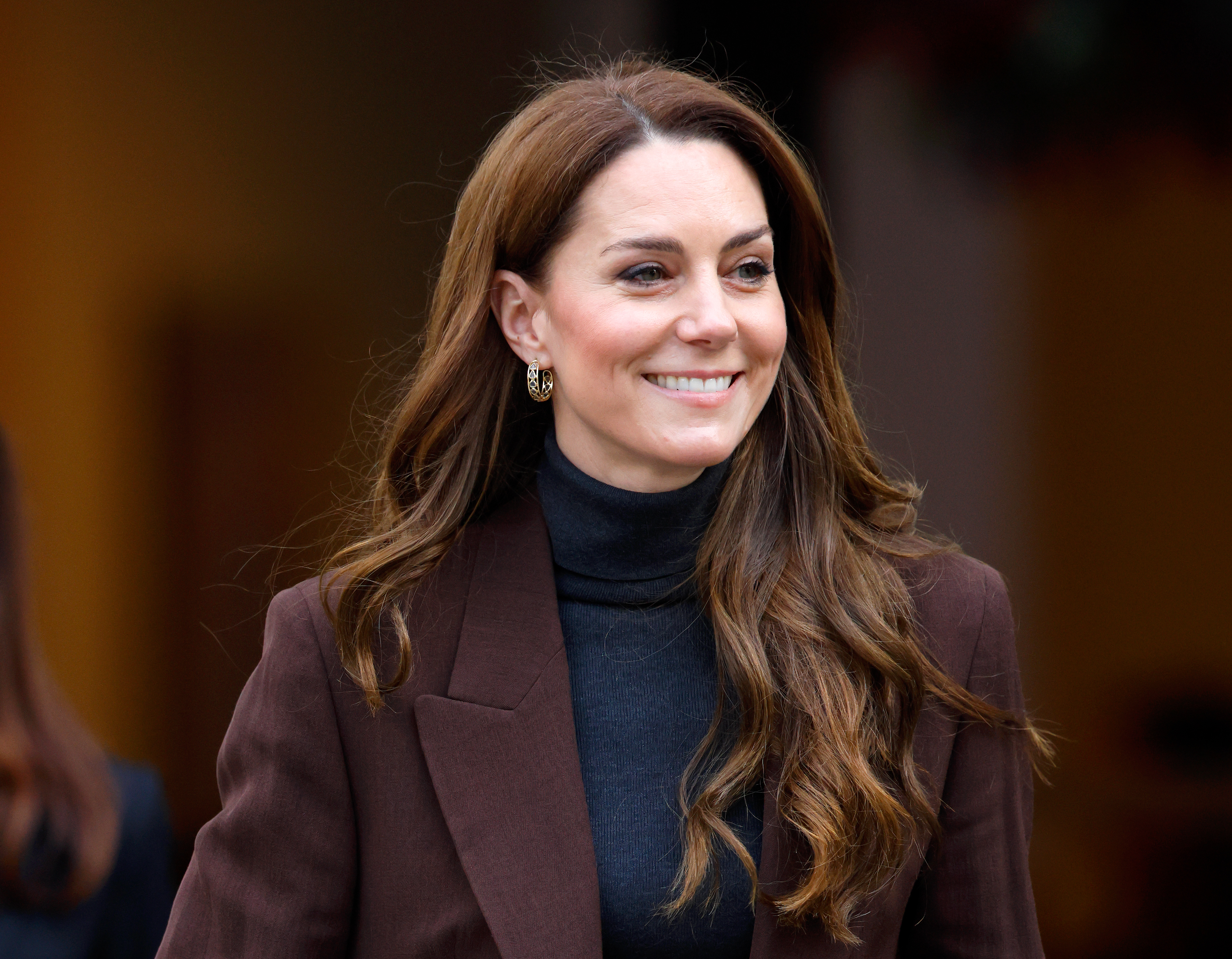 Catherine, Princess of Wales departs after attending the launch of the Bobeam Tree Trail at the National Portrait Gallery on February 4, 2025 in London, England. The interactive trail is a new project, from The Royal Foundation Centre for Early Childhood, based on the new Shaping Us Framework aimed at supporting the development of crucial social and emotional skills in under fives.