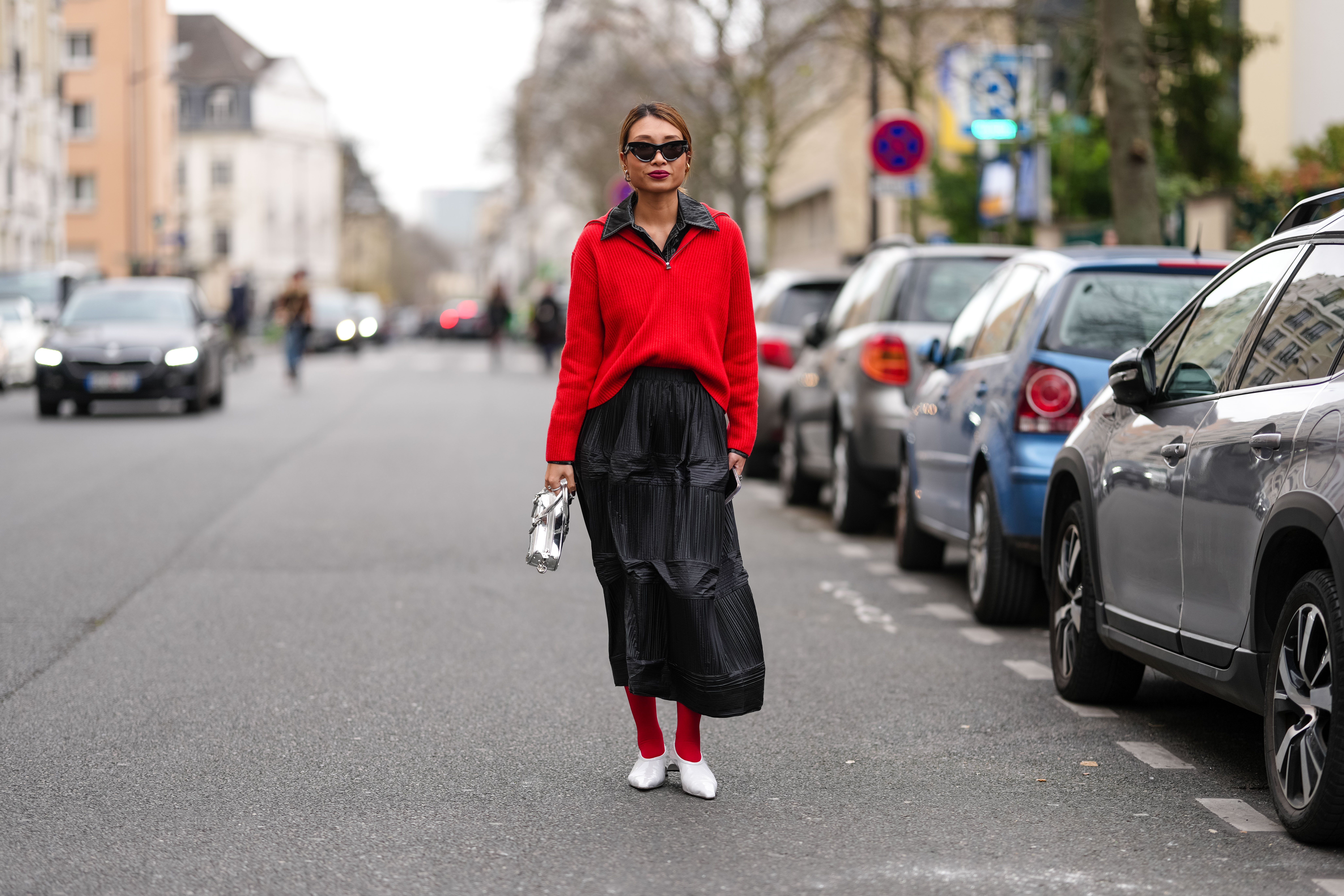 red sweater