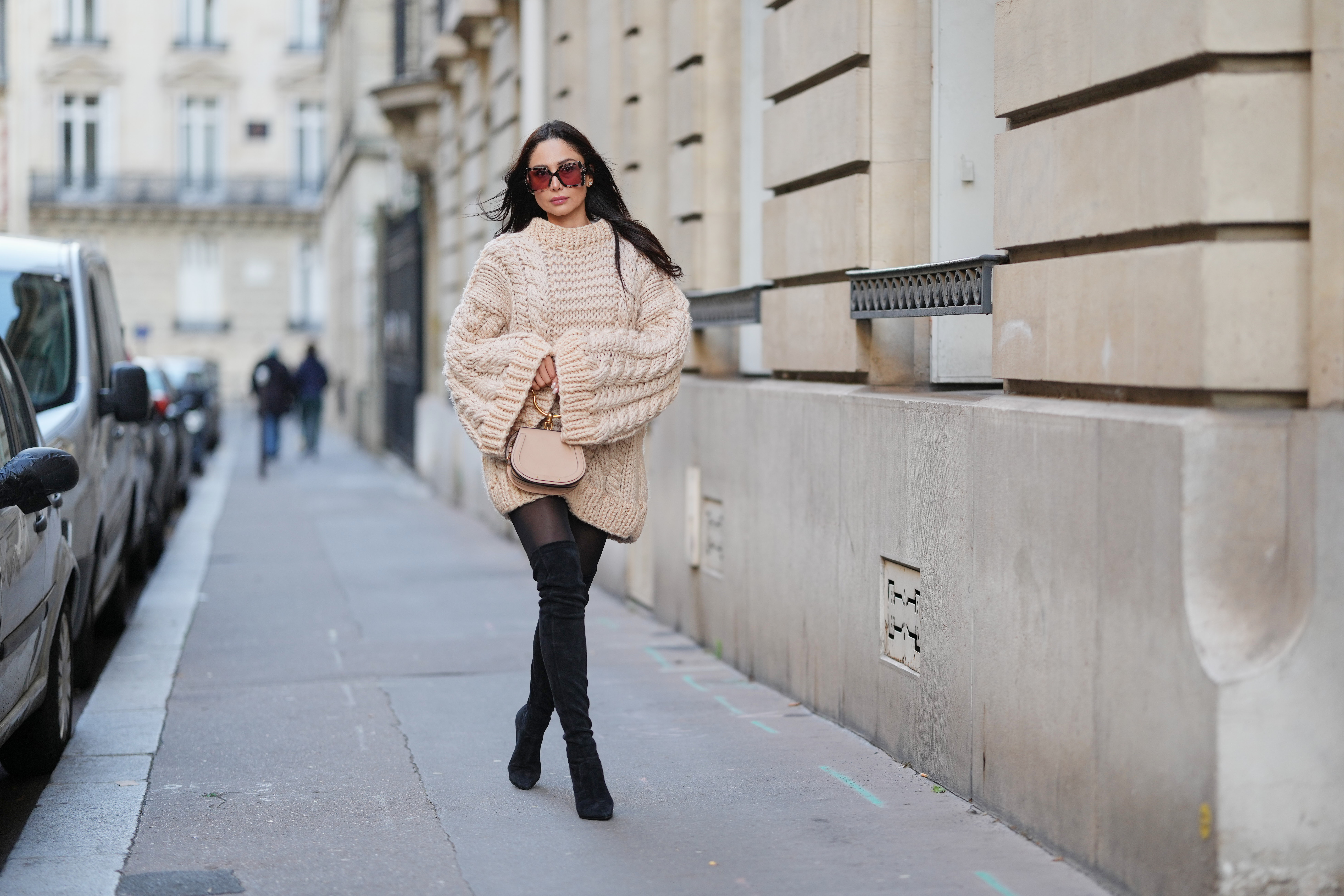cable knit sweater