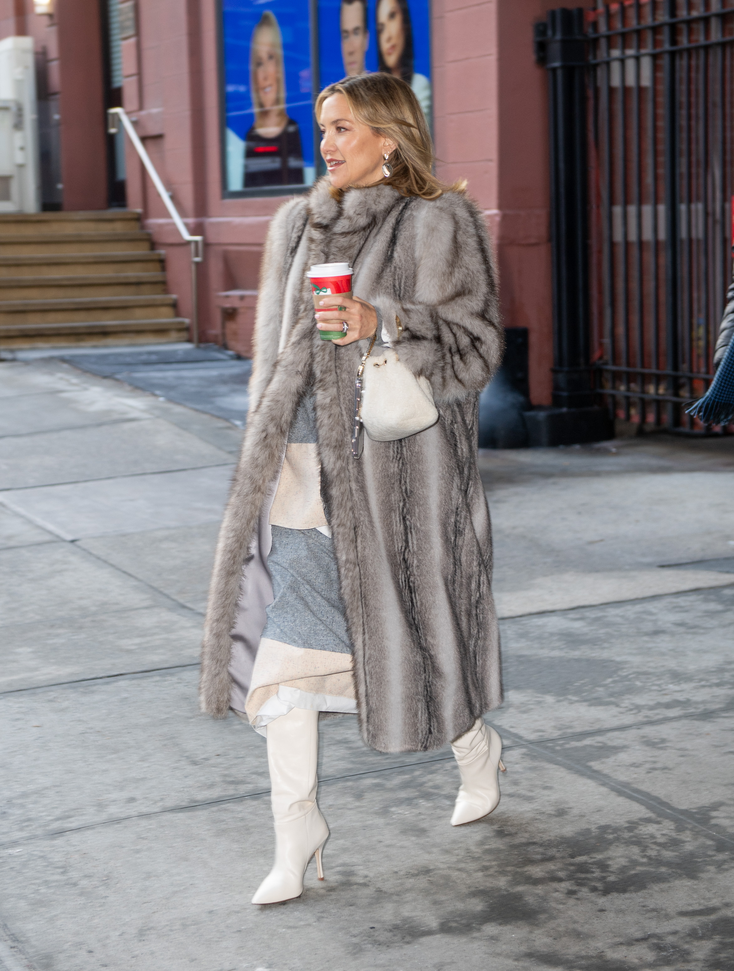 Kate Hudson is seen on December 16, 2025 in New York City.