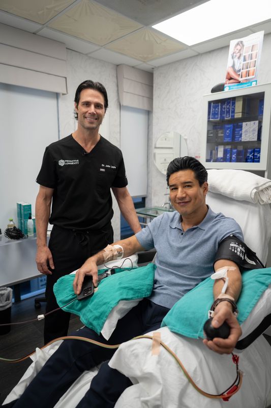 Dr. John Layke and Mario Lopez
