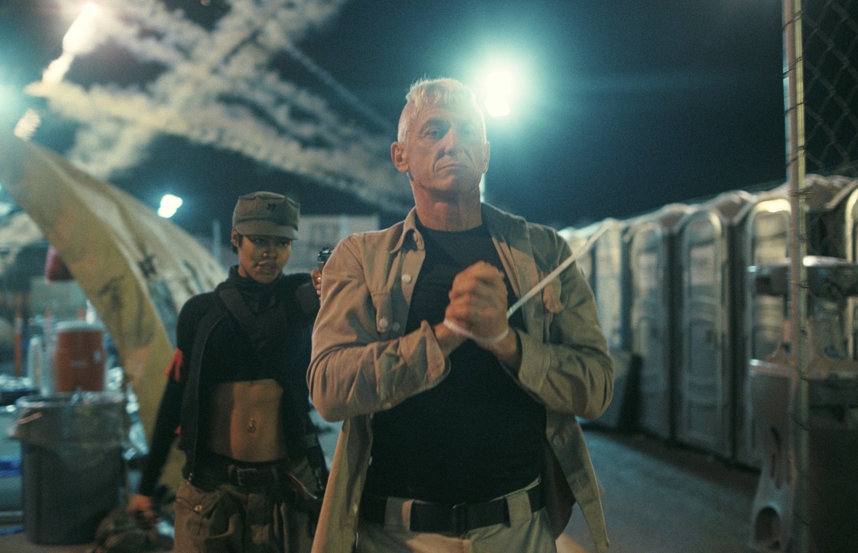 Teyana Taylor and Sean Penn in One Battle After Another