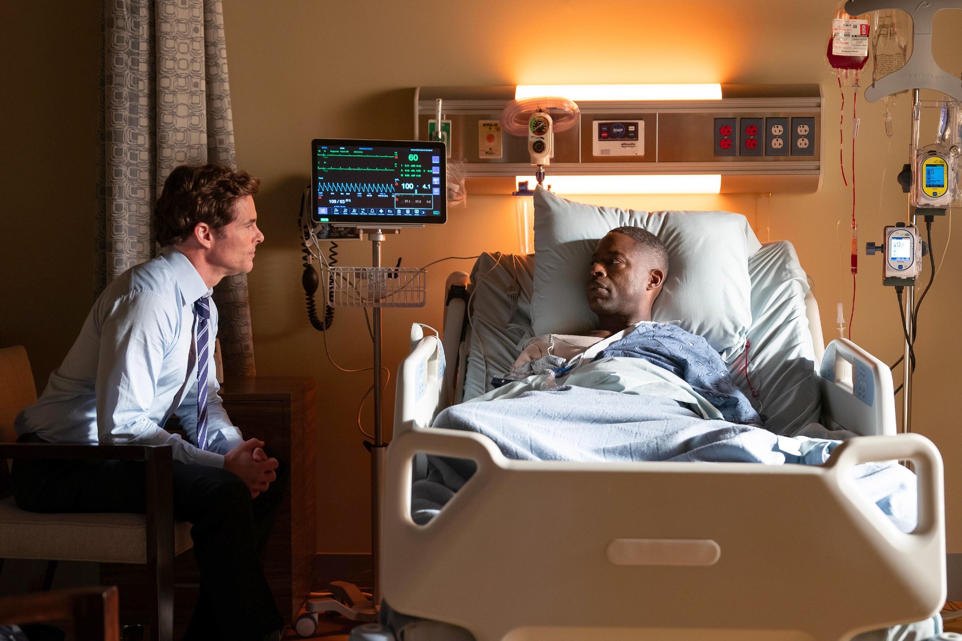 James Marsden and Sterling K. Brown in Paradise