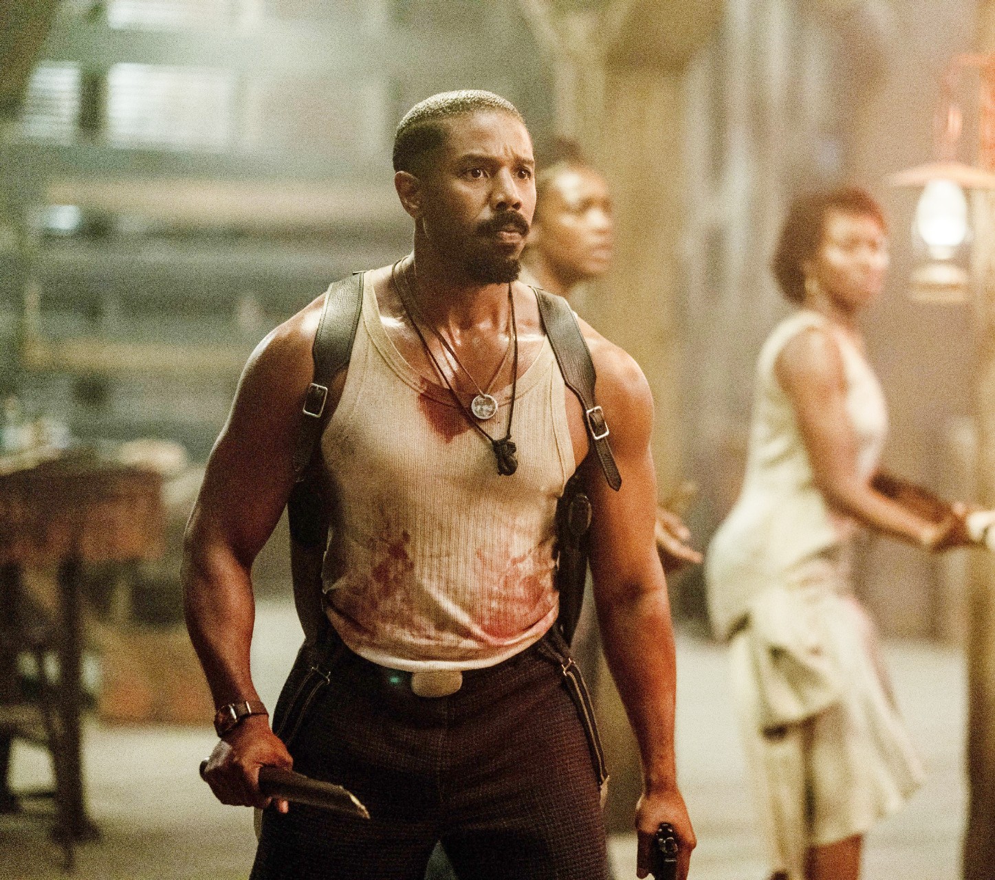 Michael B. Jordan and the cast of Sinners