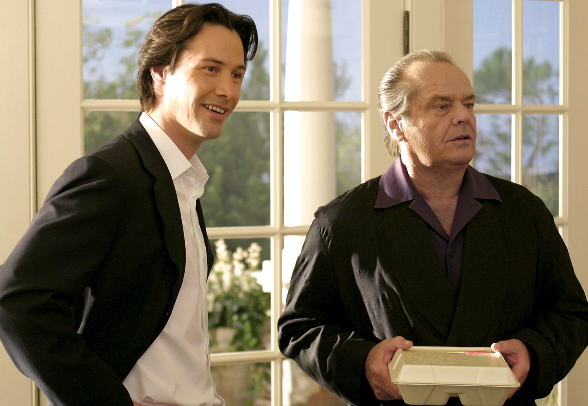 Keanu Reeves and Jack Nicholson in Something's Gotta Give