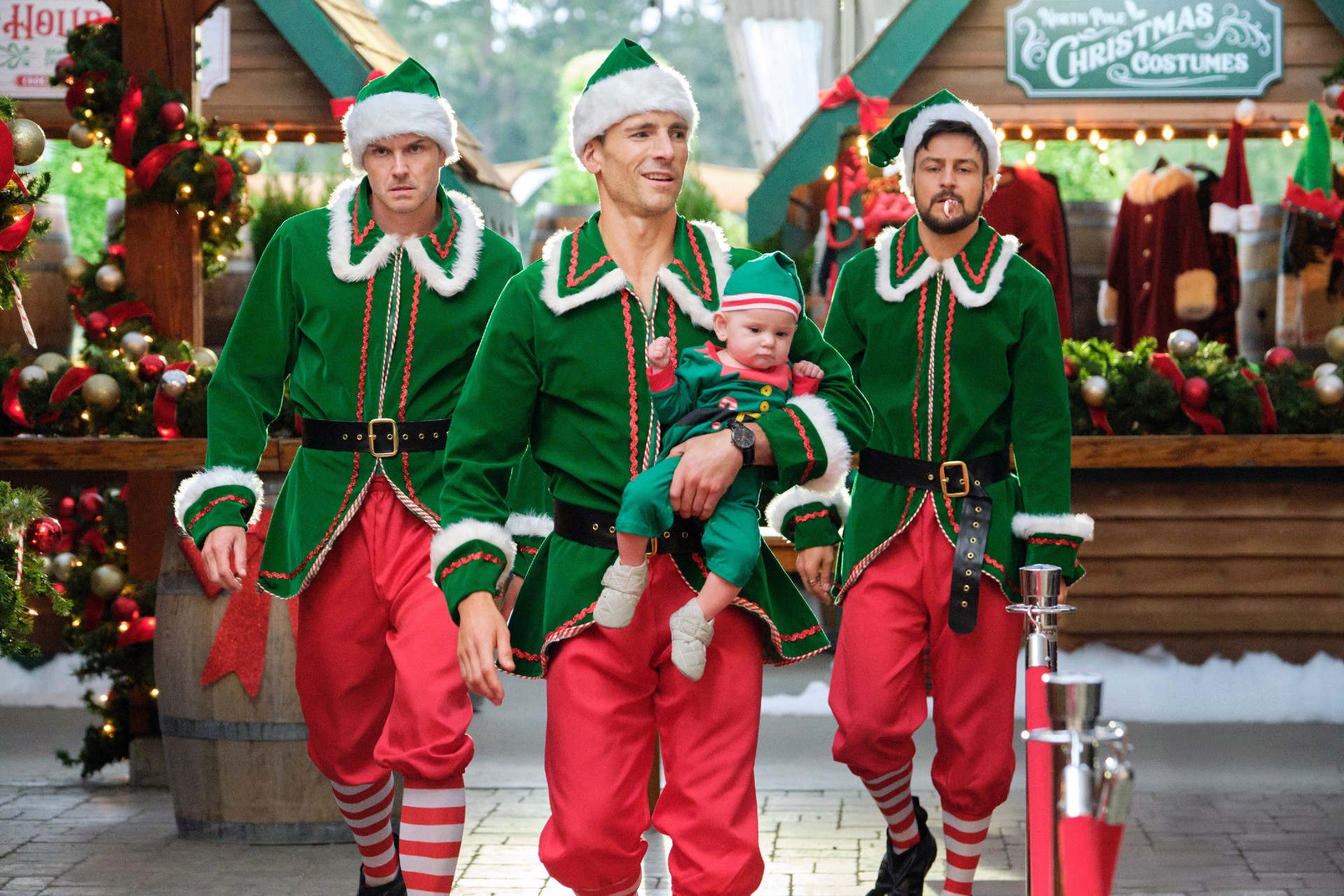Paul Campbell, Andrew Walker and Tyler Hynes in Three Wise Men and a Baby
