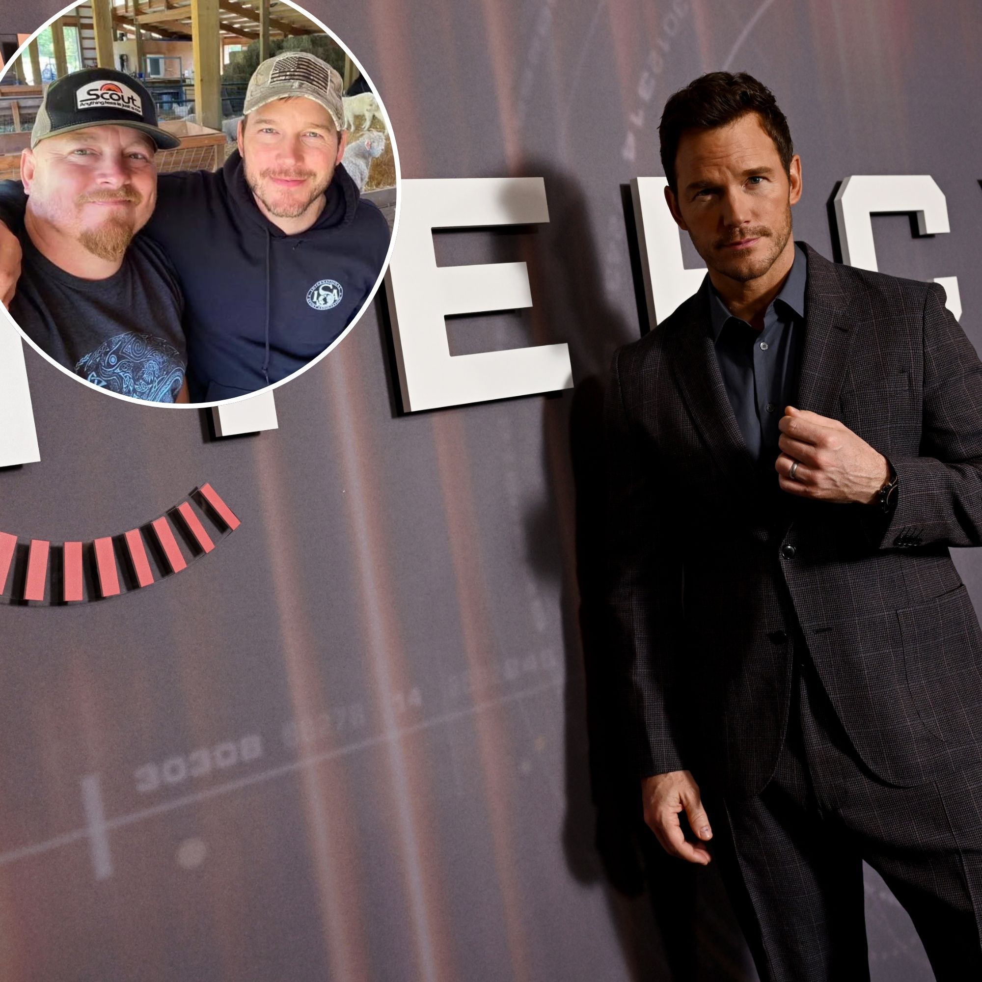 Chris Pratts Brother Had Wardrobe Malfunction Involving His Ass Crack GettyImages-2255200396