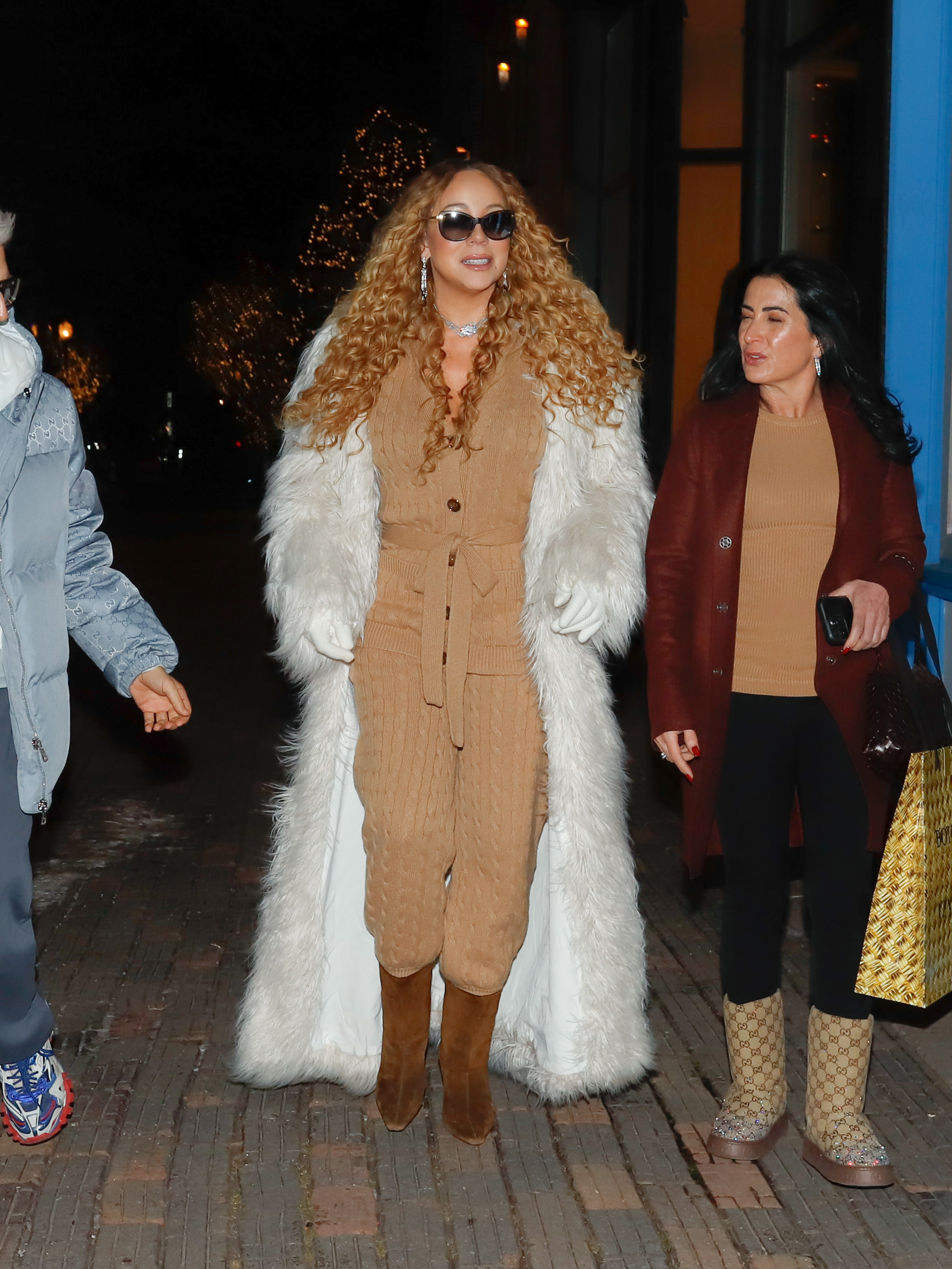 Mariah Carey is seen leaving a Bottega Veneta store on December 30, 2025 in Aspen, Colorado.