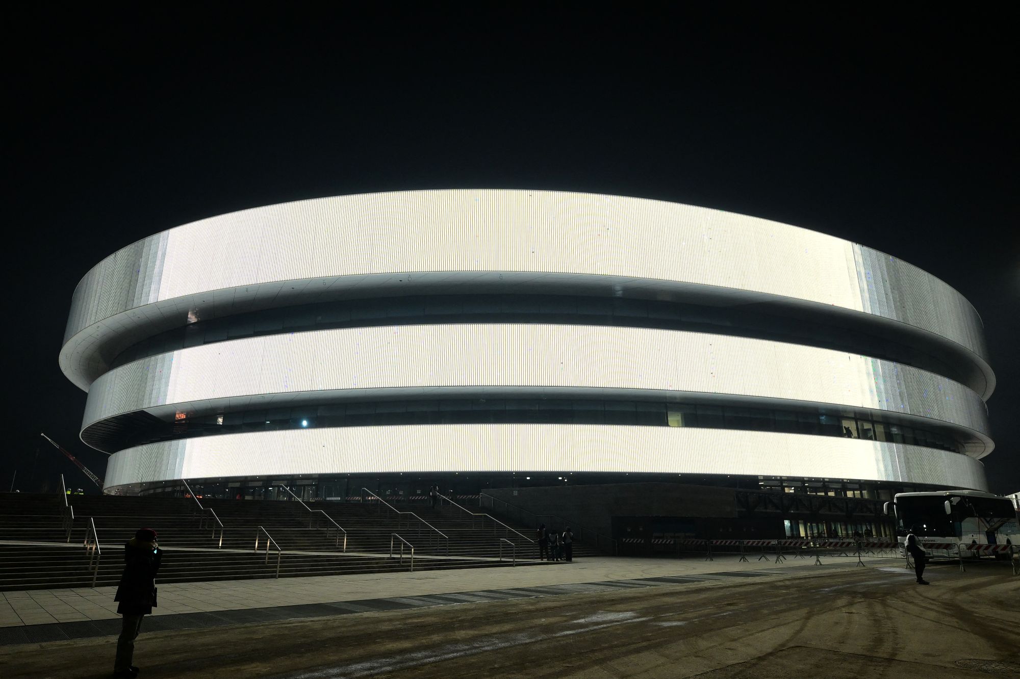 GettyImages-2254827331 Guard at Winter Olympics Construction Site Dies In SubFreezing Temperatures