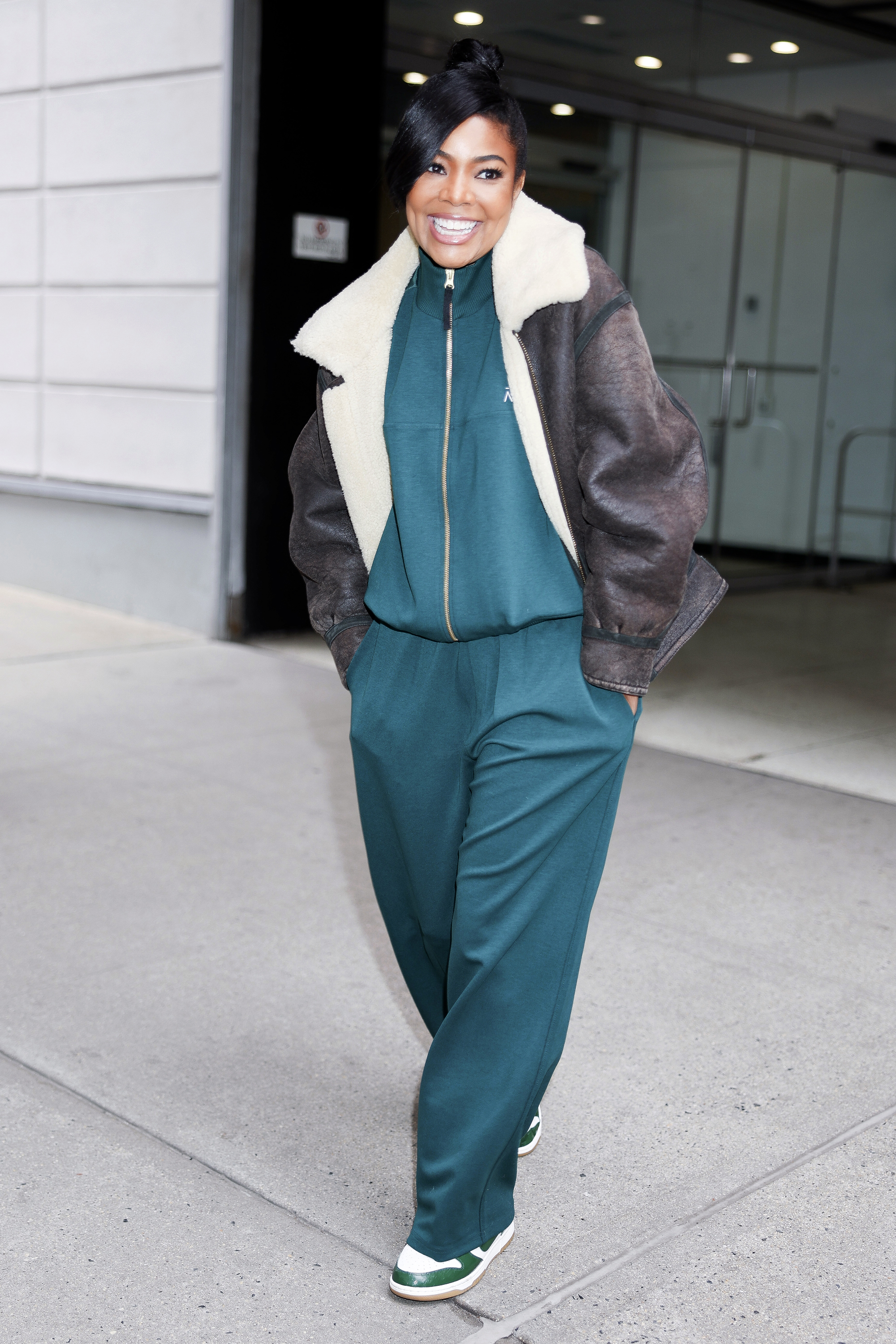 Gabrielle Union is seen in Midtown on January 14, 2026 in New York City.