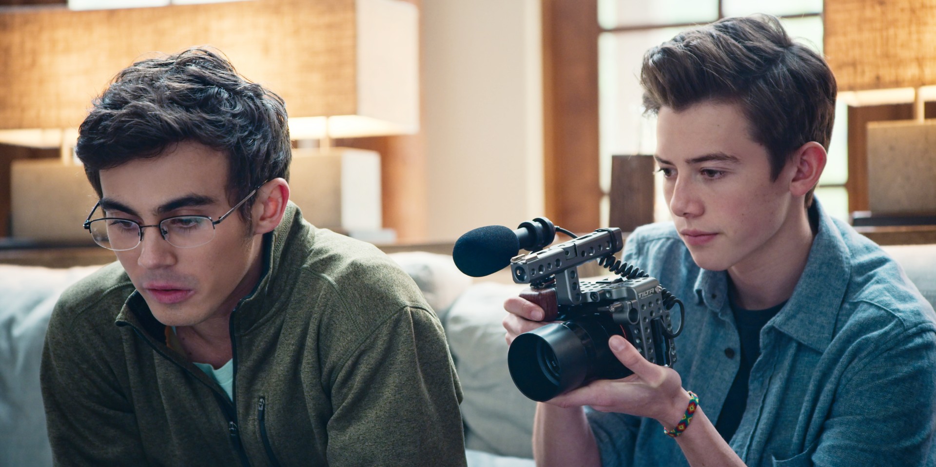 Tyler Alvarez and Griffin Gluck in American Vandal