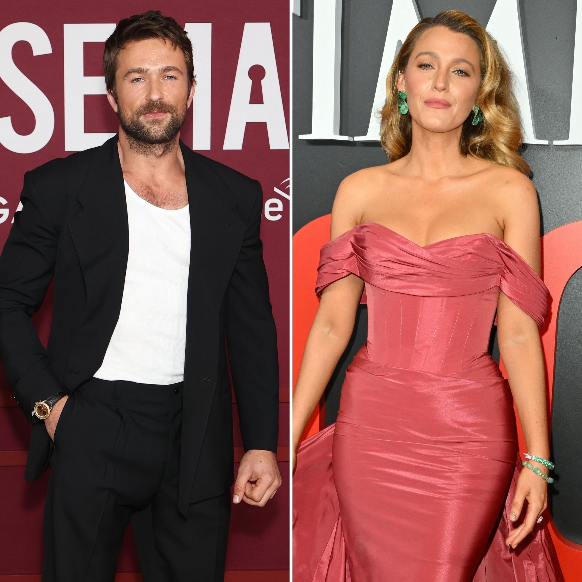 Brandon Sklenar Smiles While Dodging Question About Blake Lively Texts