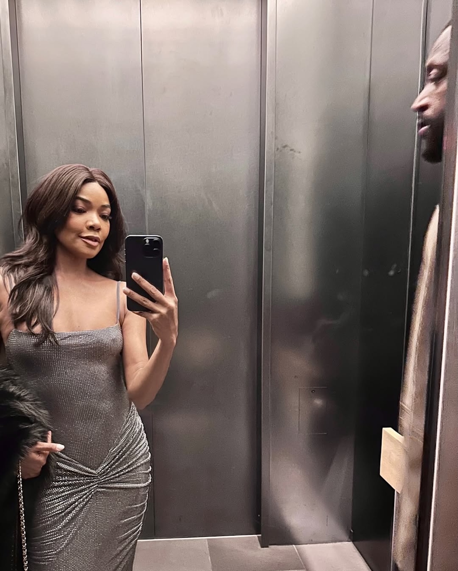 Gabrielle Union Goes Braless Underneath a Crystal Dress on New Year’s Eve