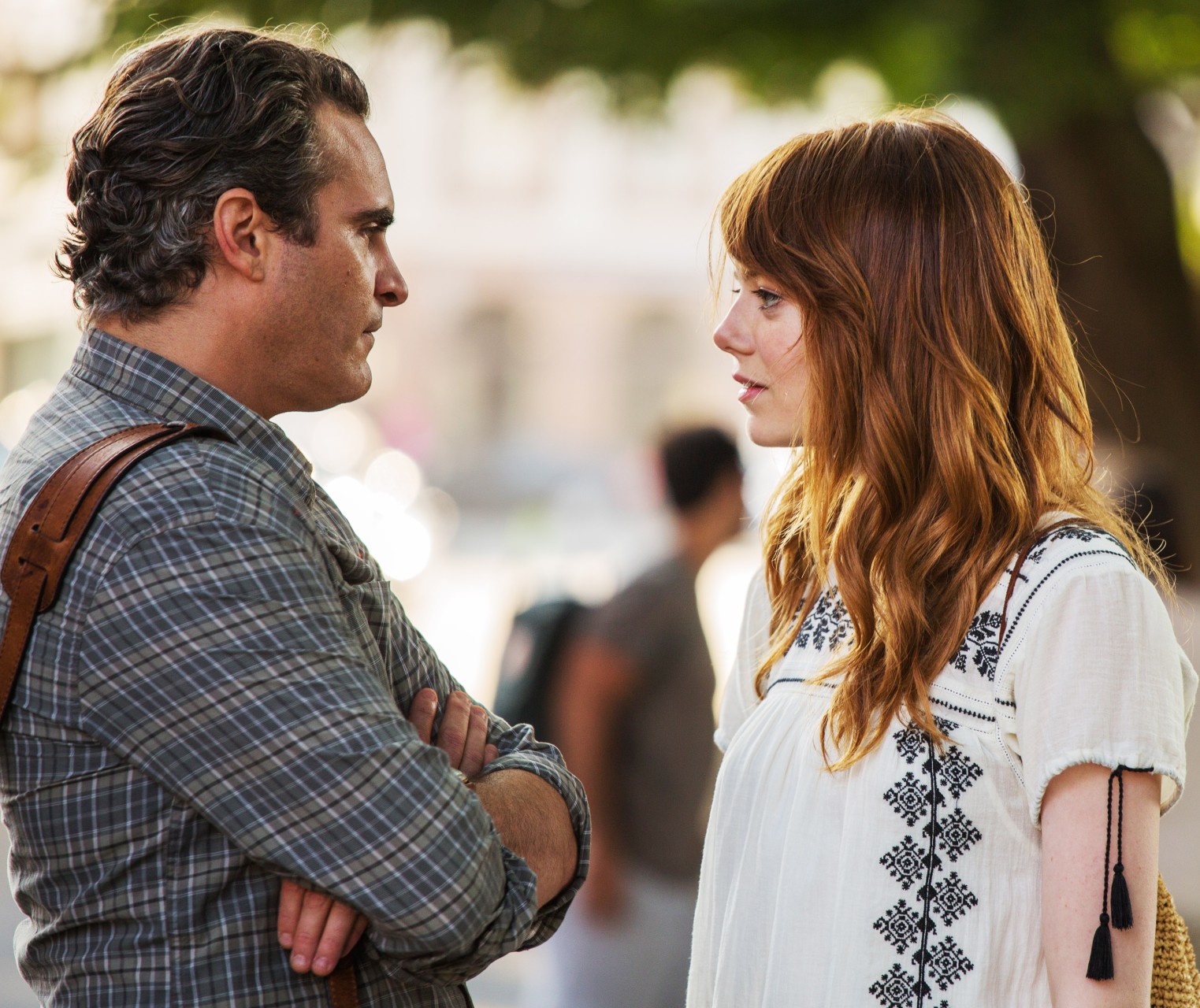 Joaquin Phoenix and Emma Stone in Irrational Man