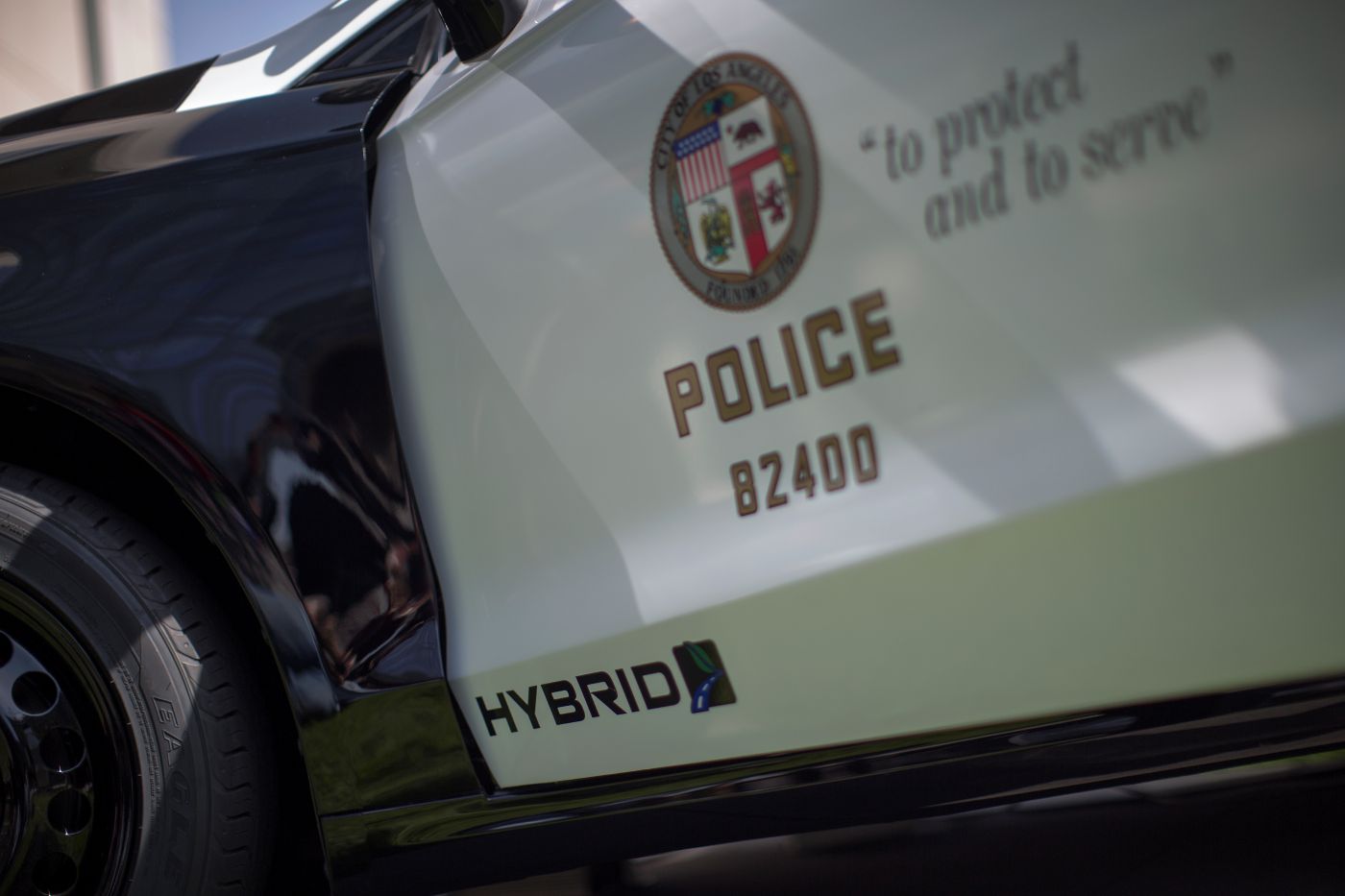 A Los Angeles police car